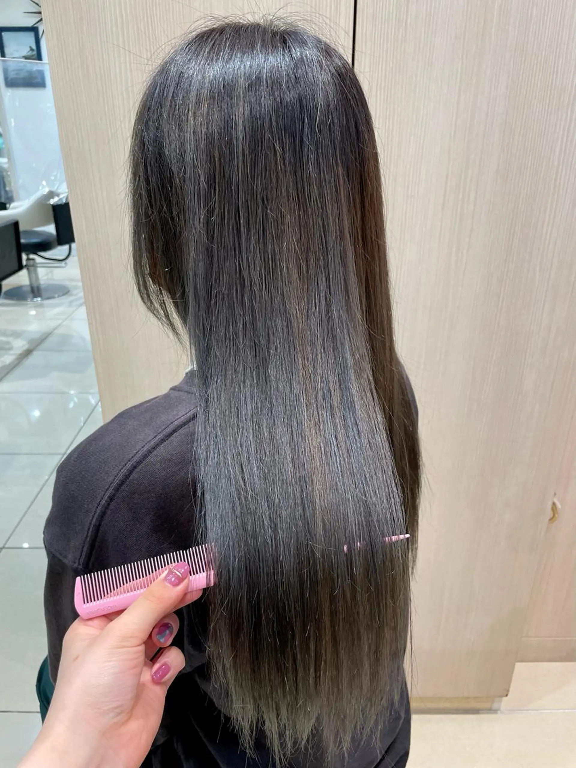 ロング カラー カット ヘアカラー トリートメント 韓国ヘアメイク🎀/ 縮毛矯正✨山本媛香のヘアスタイル