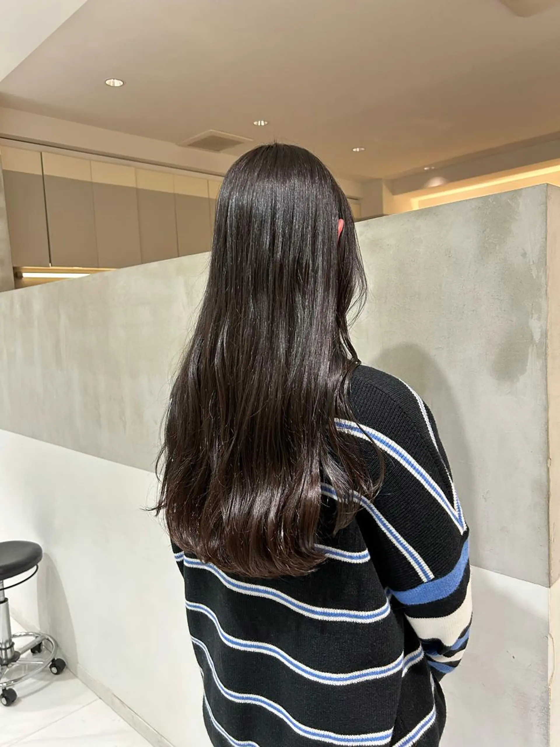 ロング カラー ブラウンカラー ラベンダーカラー ヘアカラー トリートメント ヘアセット ナチュラル/韓国💎 haruka 💎のヘアスタイル