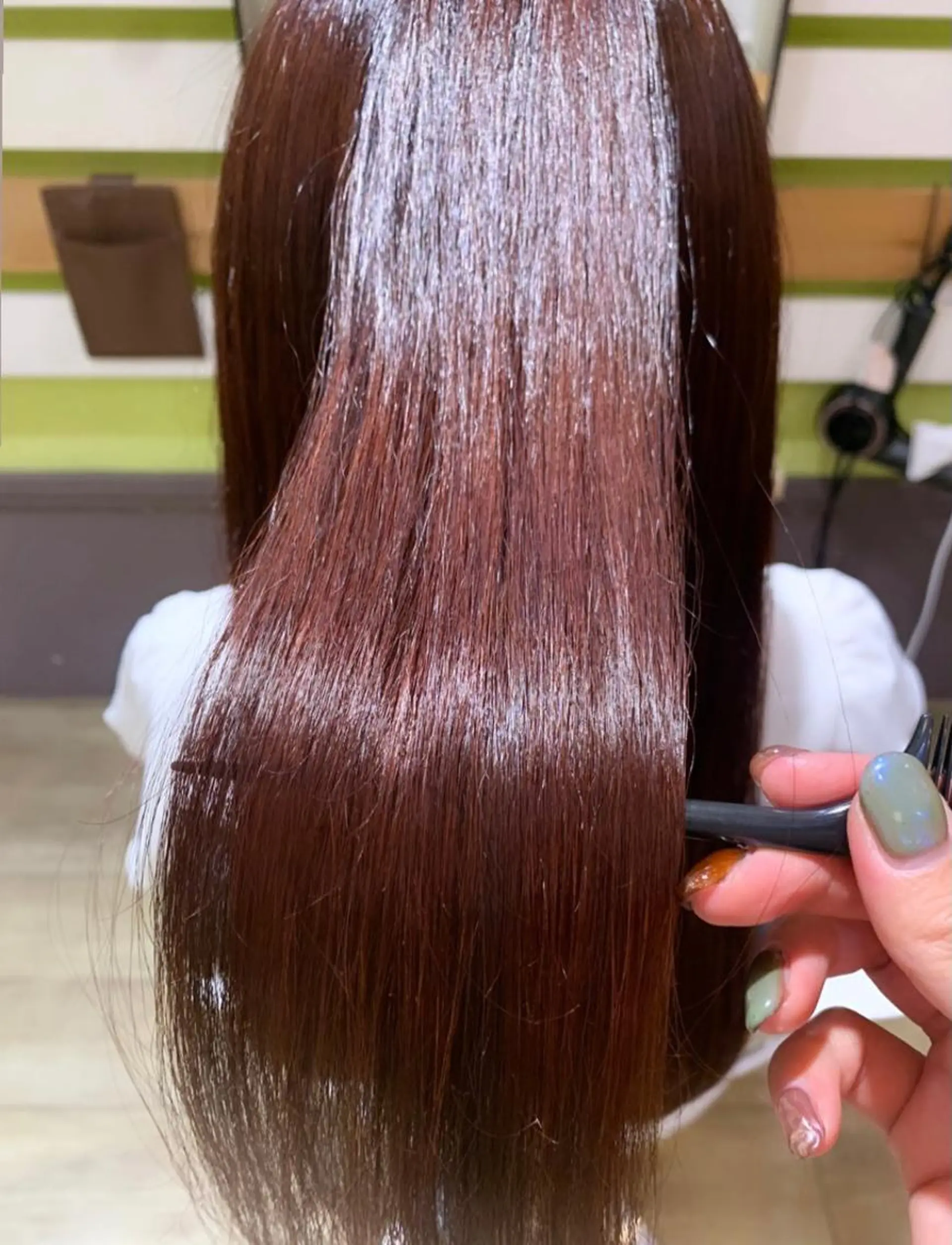 ロング カラー ヘアカラー ショート/ボブ/透明 感カラー/高橋あみのヘアスタイル