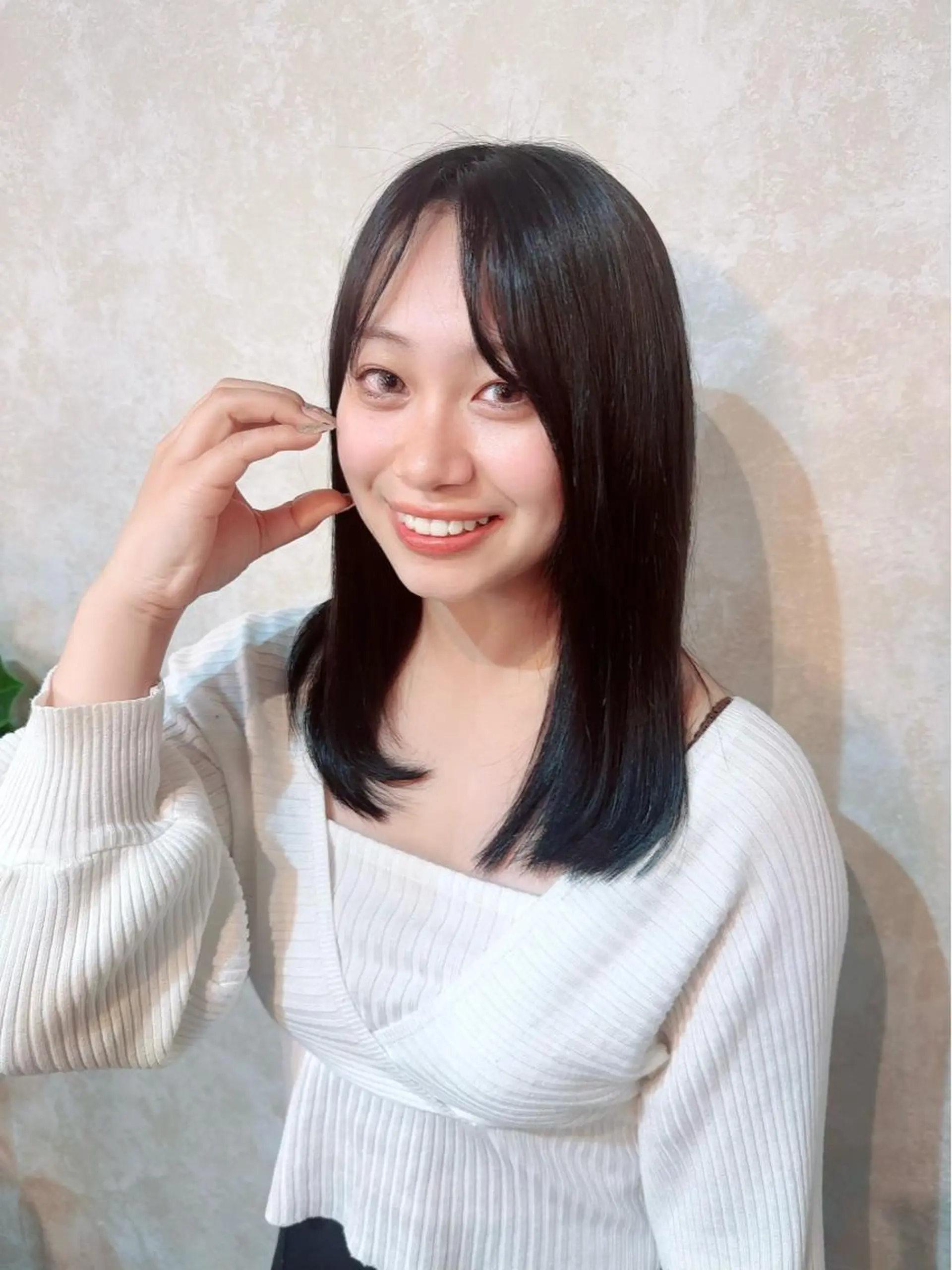 ミディアム カラー 黒髪 ハイトーンカラー パープルカラー 髪質改善 カット ヘアカラー トリートメント 髪質改善/縮毛矯正 /naokiのヘアスタイル