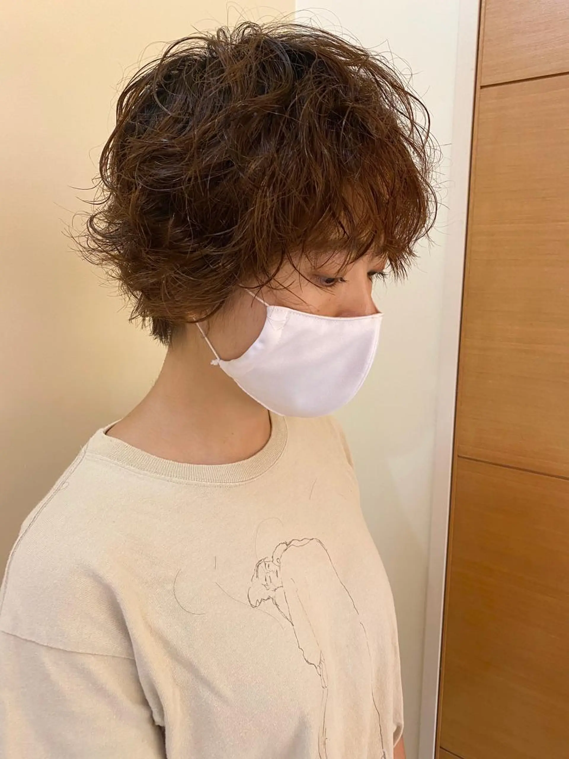 ショート カラー パーマ コマツリサ ROCCO eastのヘアスタイル