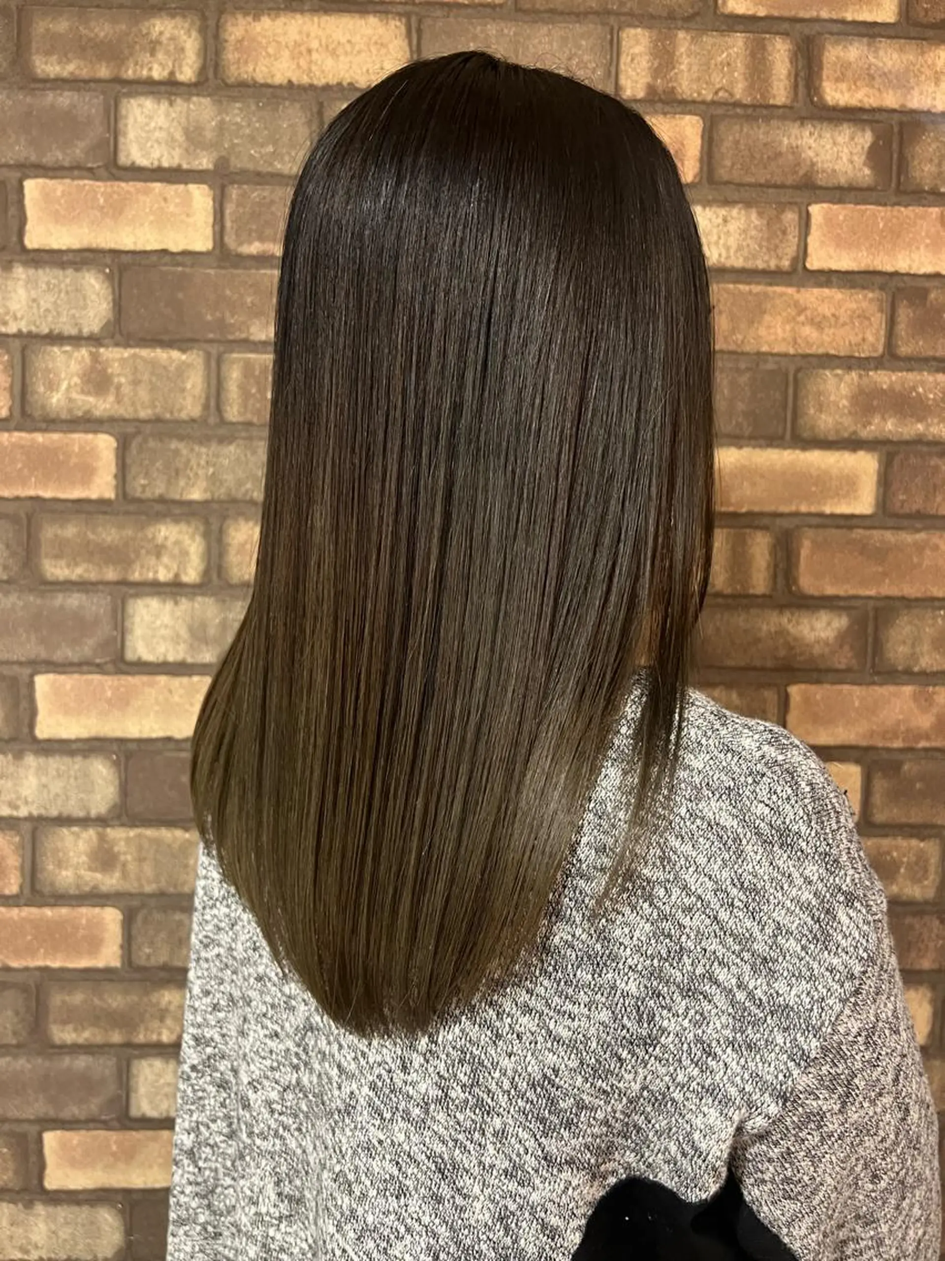 ミディアム カット ヘアカラー トリートメント 髪質改善/デザイン/ 天王寺/奥野和広のヘアスタイル