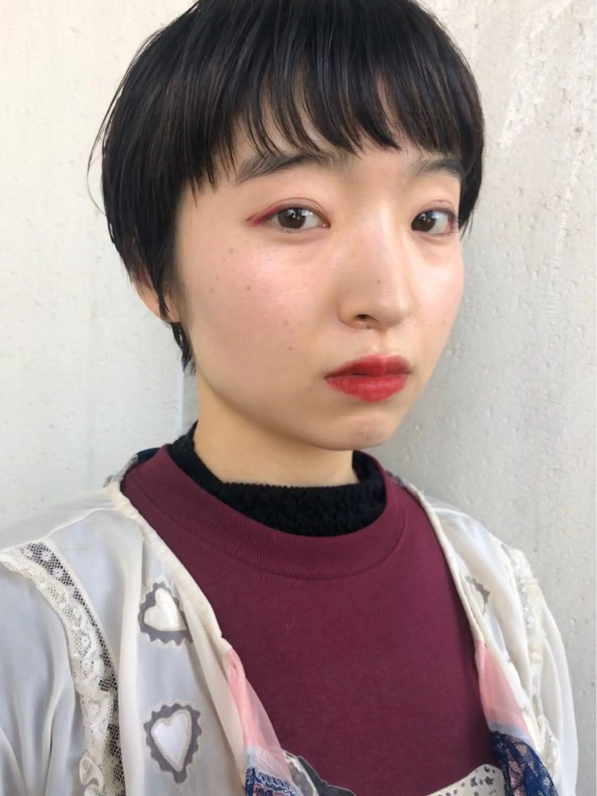 ショート オン眉 ショートヘア カット トリートメント 村上雅人 ナチュラルモードのヘアスタイル