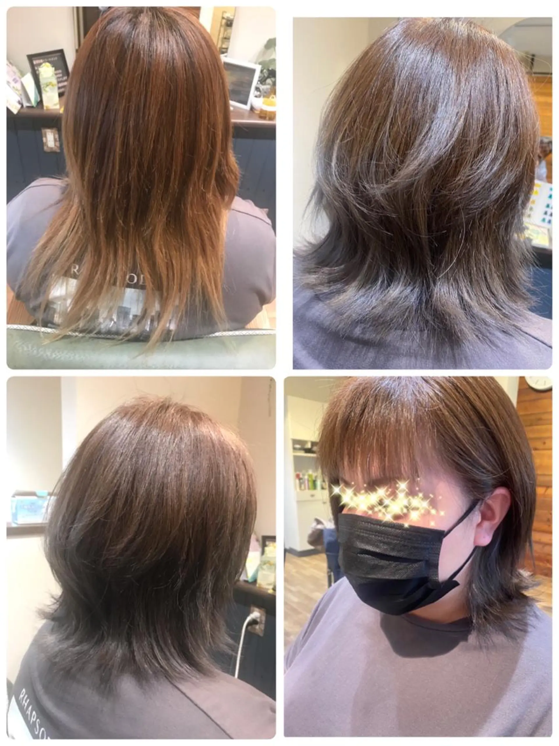 ミディアム カラー Ray hair 春日部のヘアスタイル