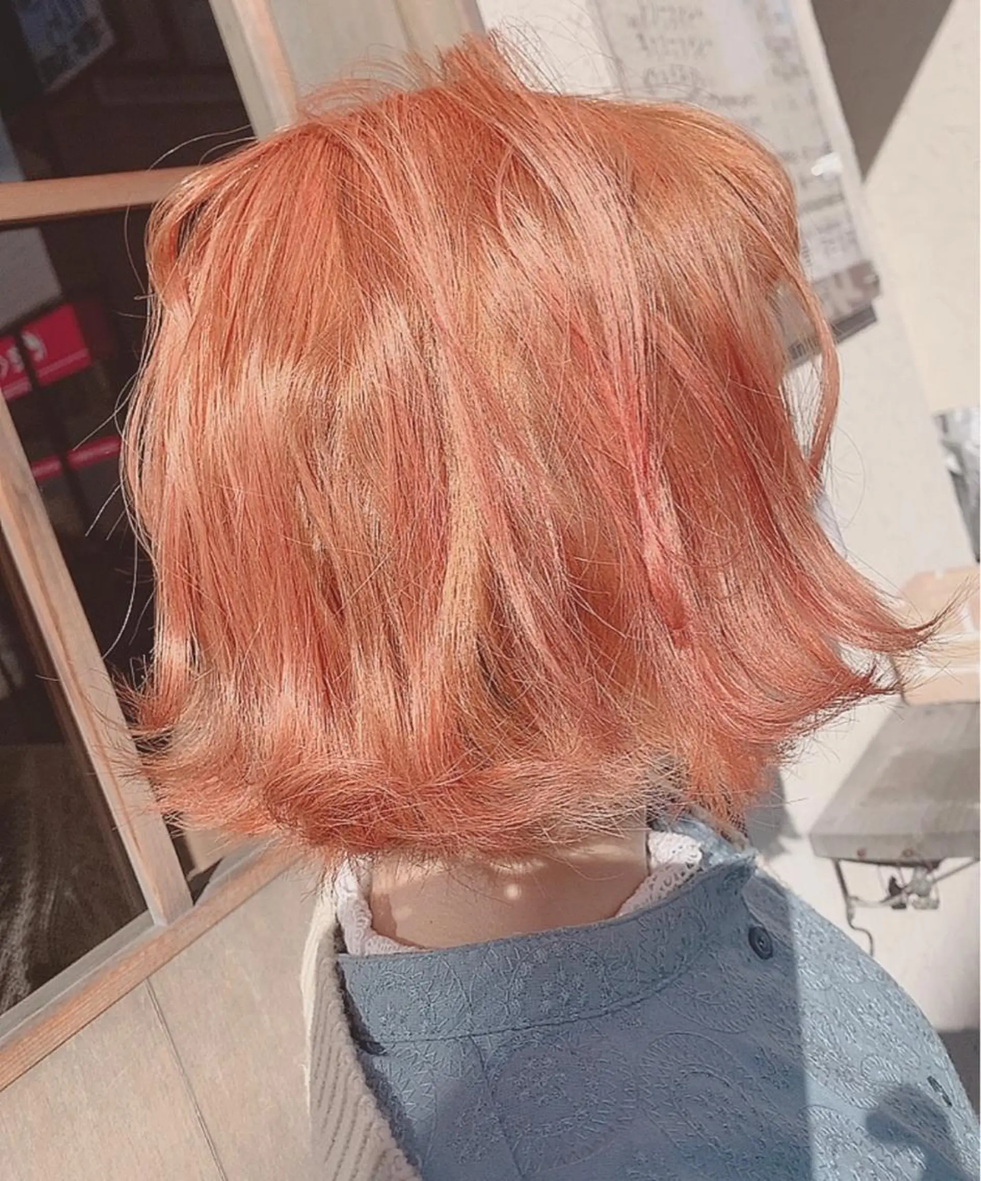 ショート カラー ブリーチ オレンジ カット ヘアカラー トリートメント THE PARK所属・THE PARK キシオカのヘアスタイル