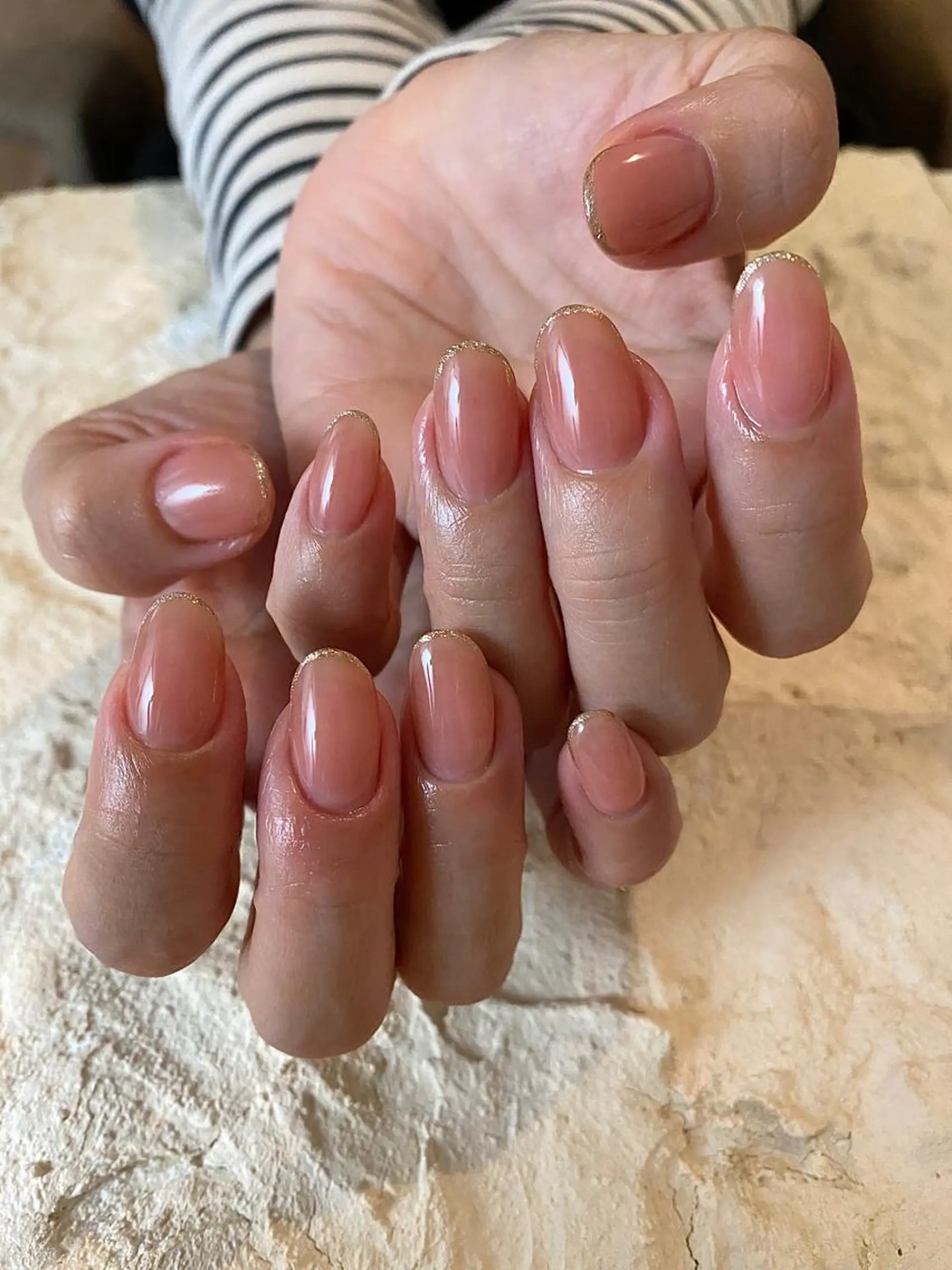 ネイル ラメ(グリッター) ハンドネイル and M. nailのネイルデザイン