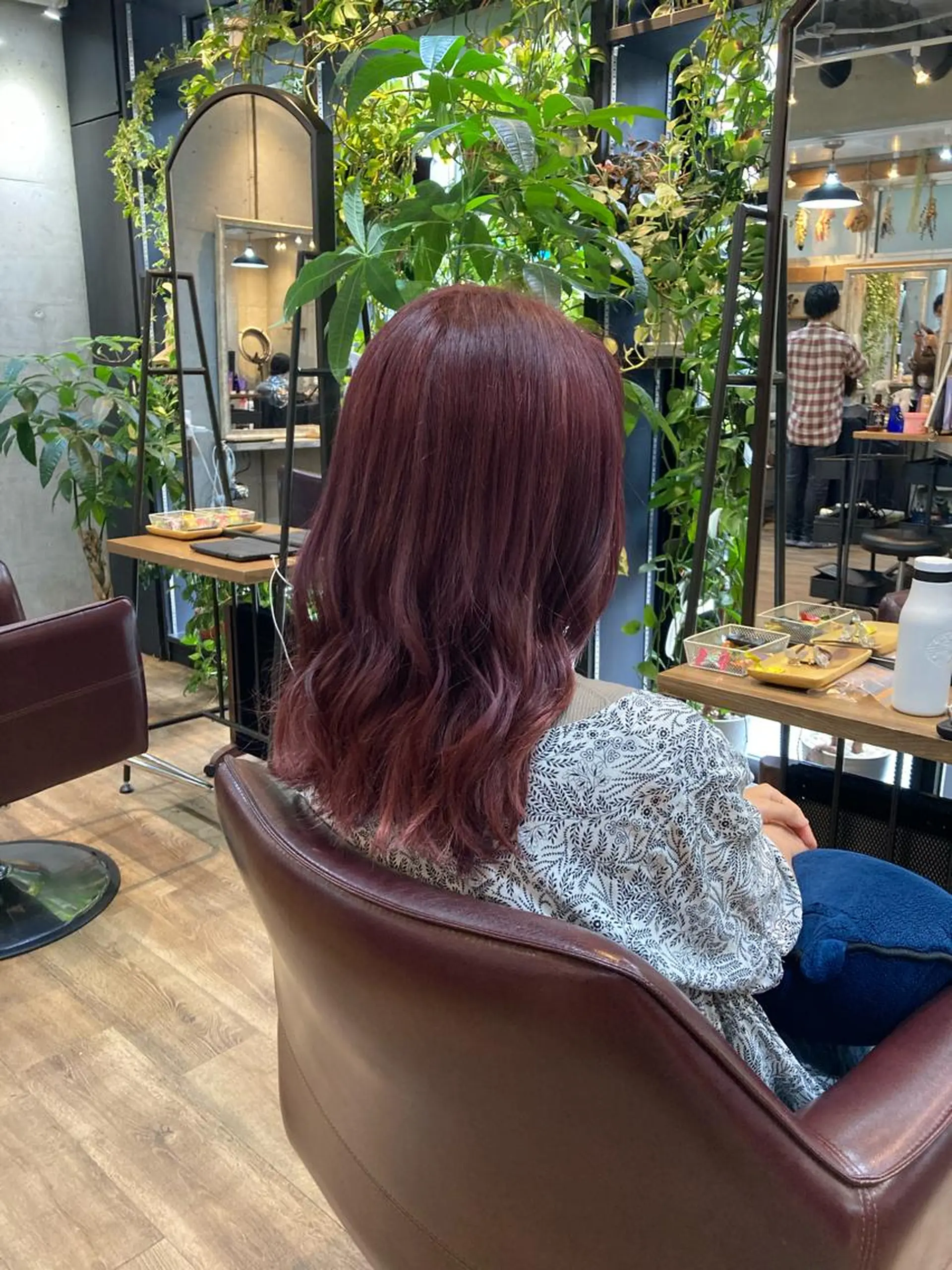 ミディアム カラー ピンクカラー バイオレットカラー バイオレットピンク 縮毛矯正/髪質改善 /SATOKOのヘアスタイル