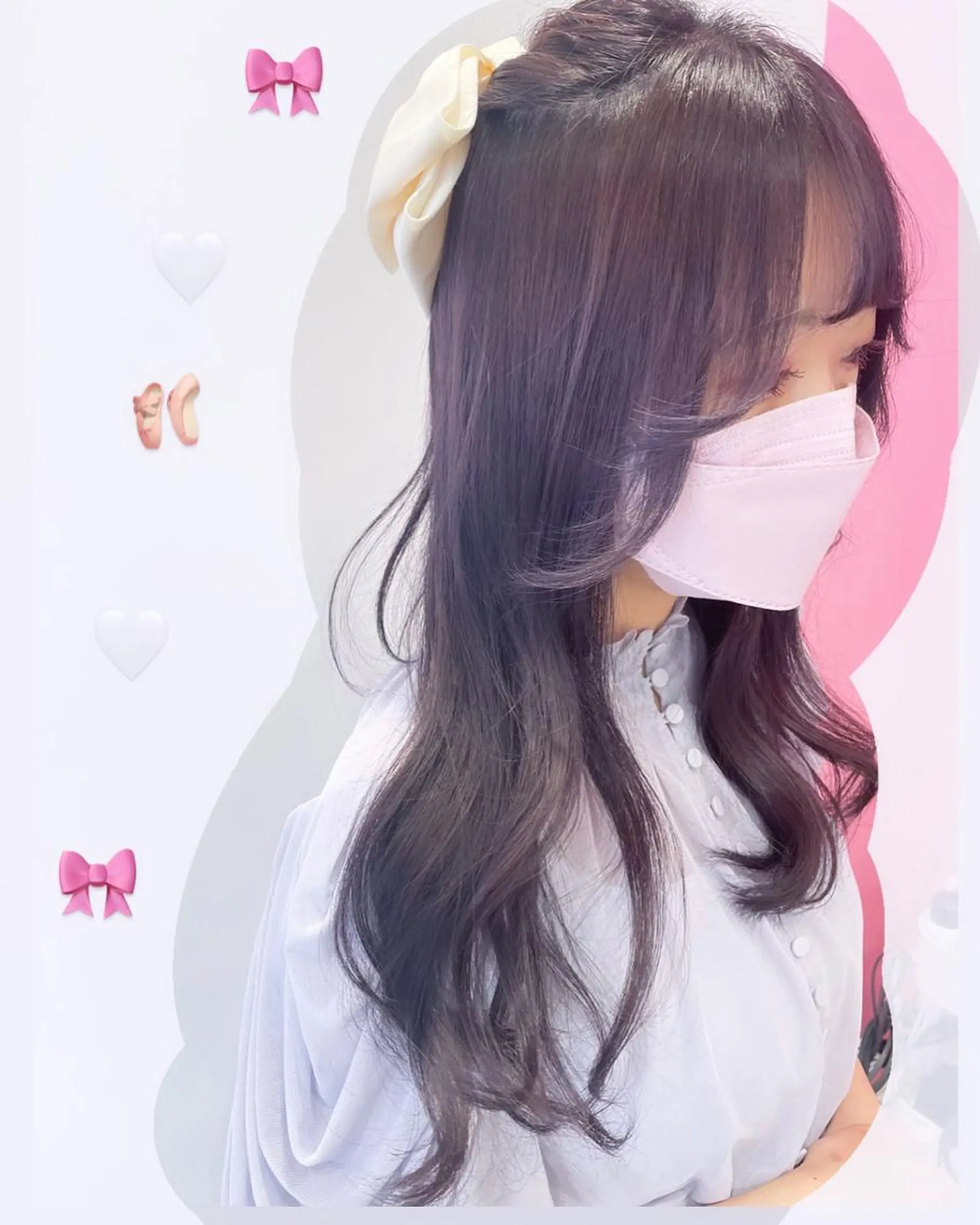 セミロング カラー 透明感カラー ラベンダーカラー ラベンダーグレー カット 新宿駅近♡個室 ♡関口三都季🌜のヘアスタイル