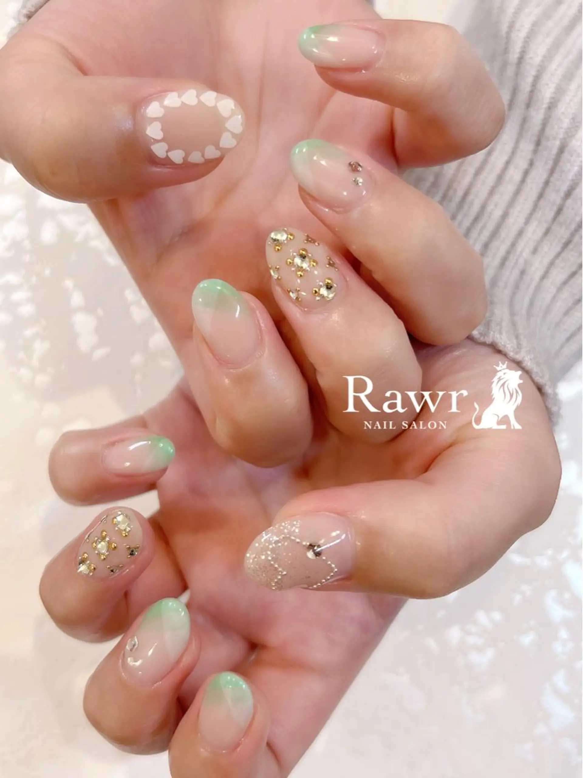 ネイル ハンドネイル Rawr / saoriのネイルデザイン