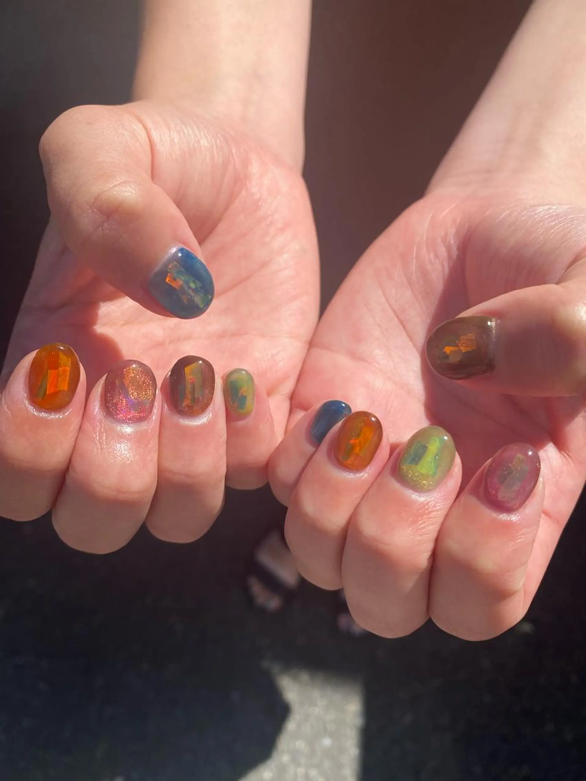 ショート カラー ネイル Nailsalon Calmeのネイルデザイン