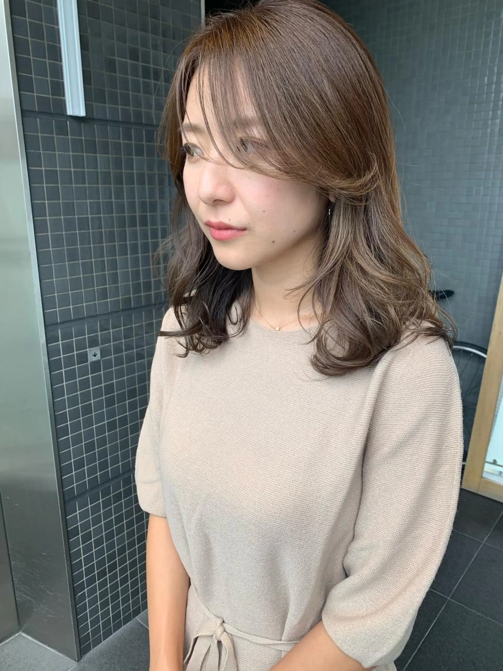 ミディアム カラー 髪質改善サロン 心斎橋ARCHEのヘアスタイル