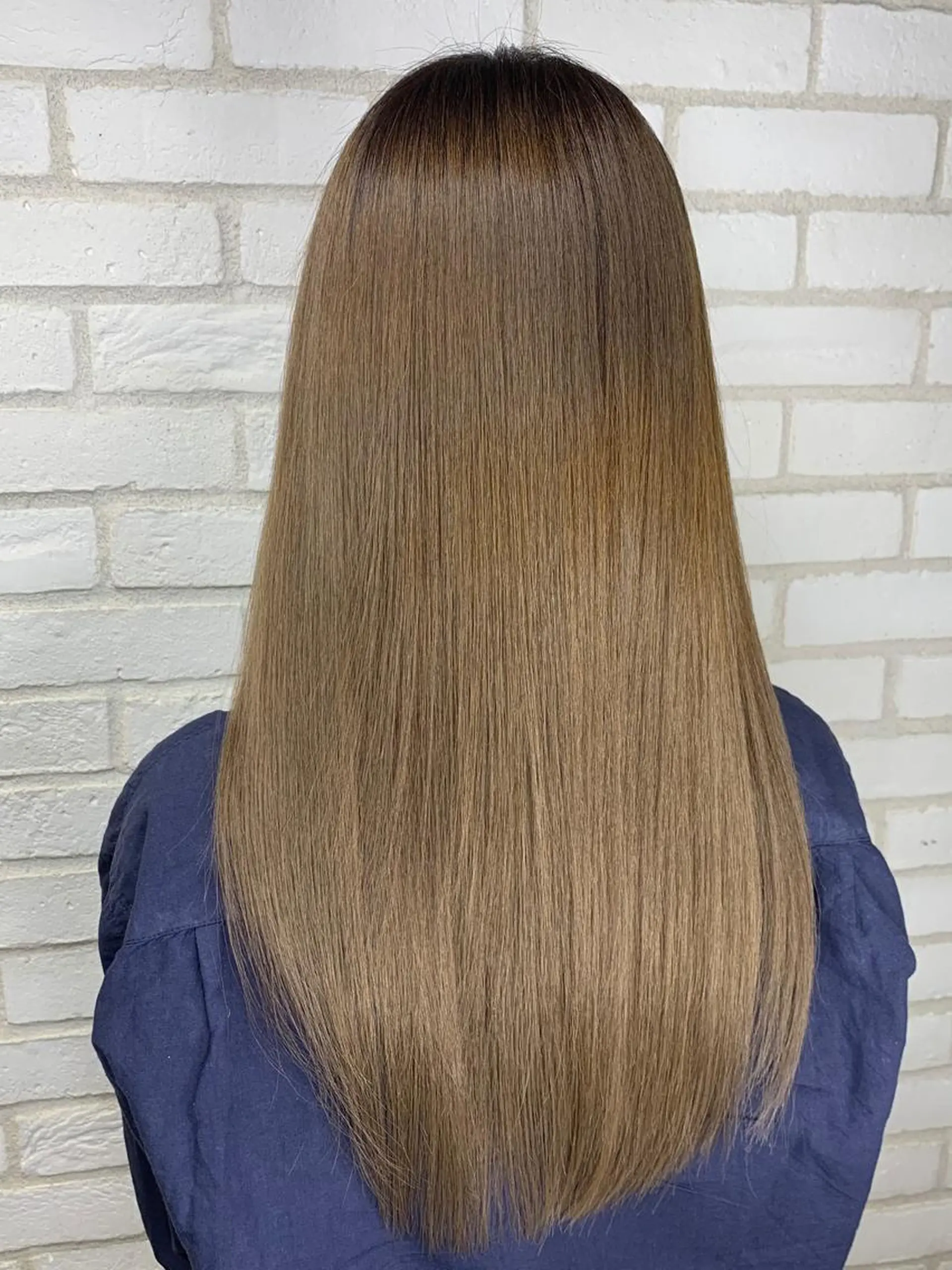 ロング カラー 髪質改善 ヘアカラー トリートメント takumi Hのヘアスタイル