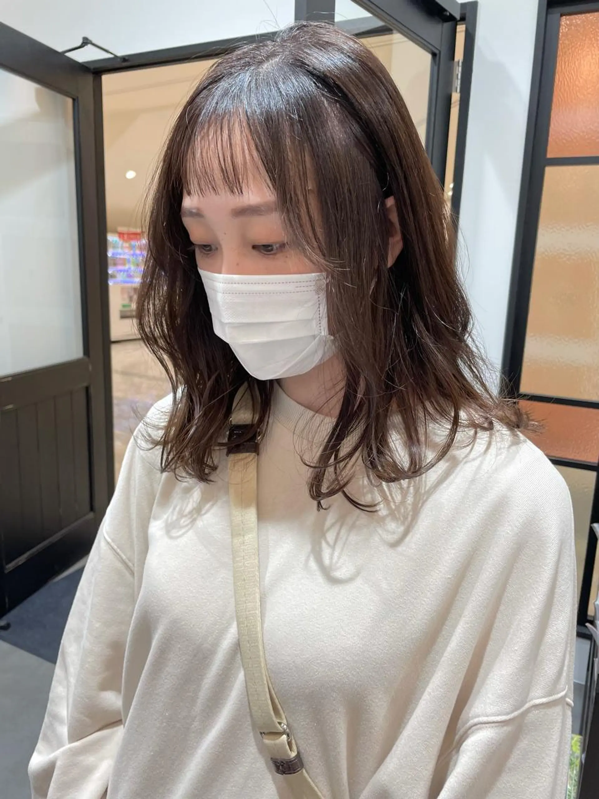 セミロング カラー ヘアアレンジ 小倉 愛里のヘアスタイル