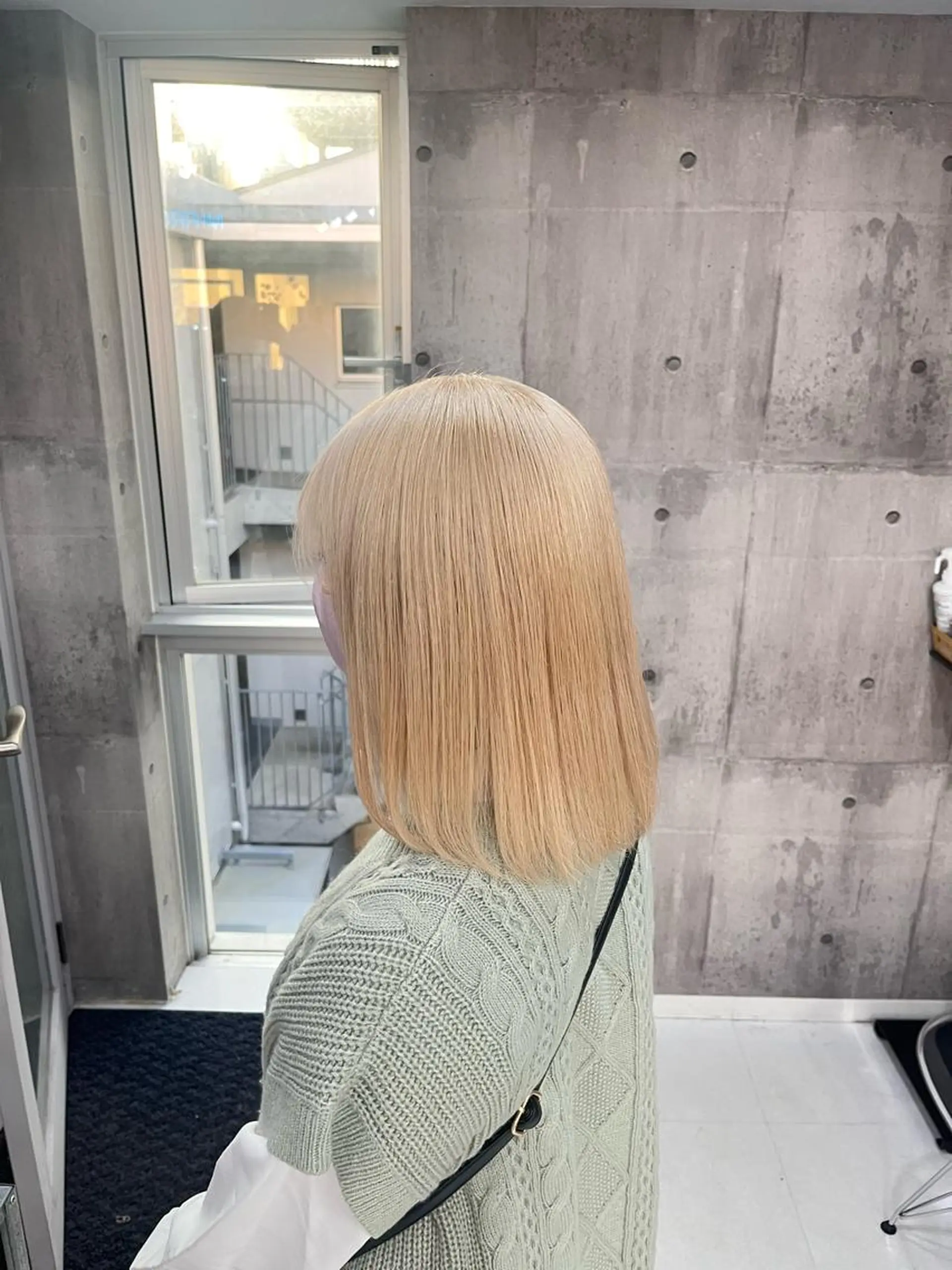 セミロング カラー セミロングパーマ アッシュ アッシュグレー アッシュグレージュ バレイヤージュ メンズ/似合わせ/骨 格矯正/真人のヘアスタイル