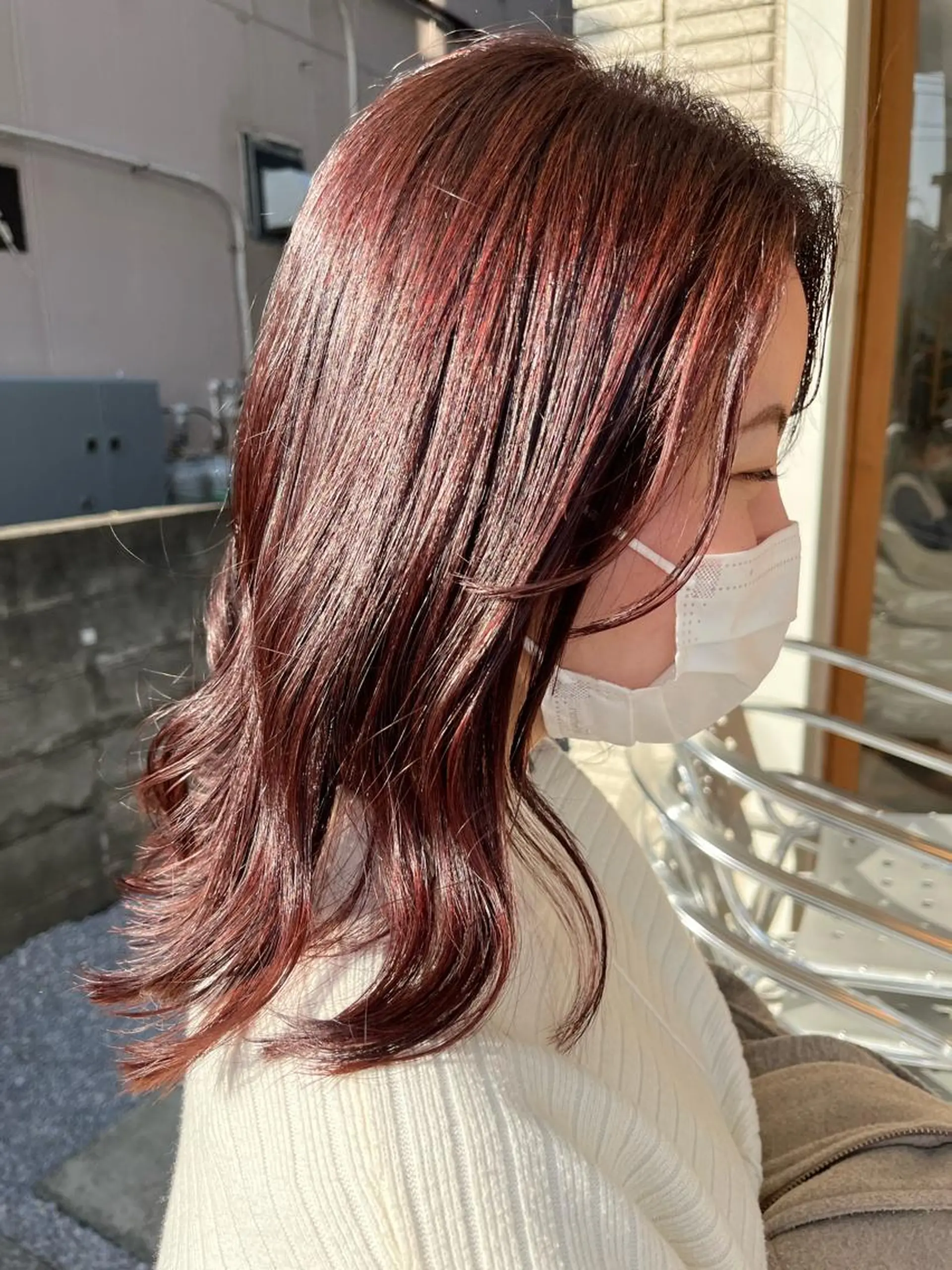 セミロング カラー ヘアカラー トリートメント 🌼sunc HINAMI🌼のヘアスタイル