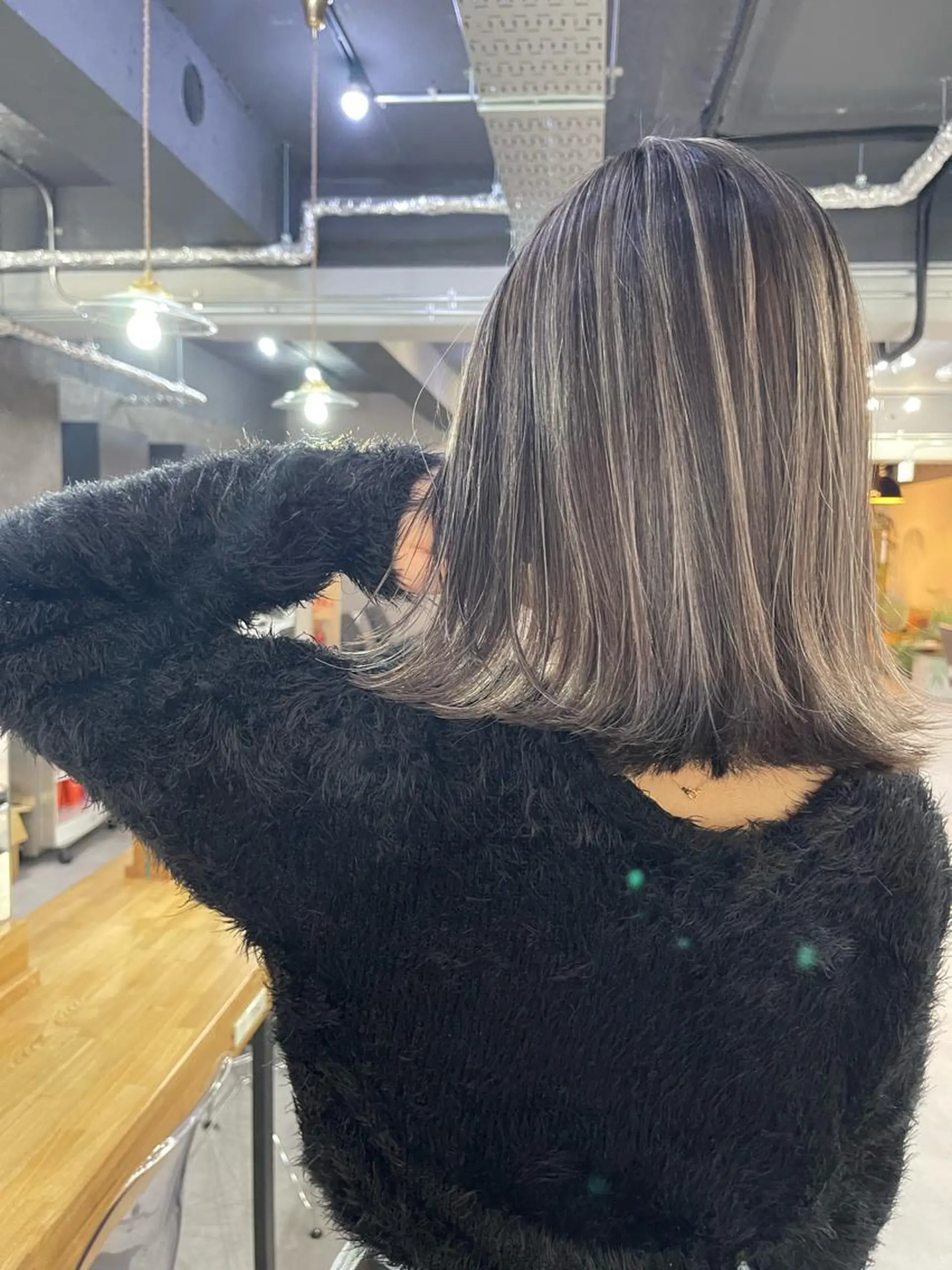 ミディアム カラー カット ヘアカラー トリートメント Reb_keiji 👑小倉圭司のヘアスタイル