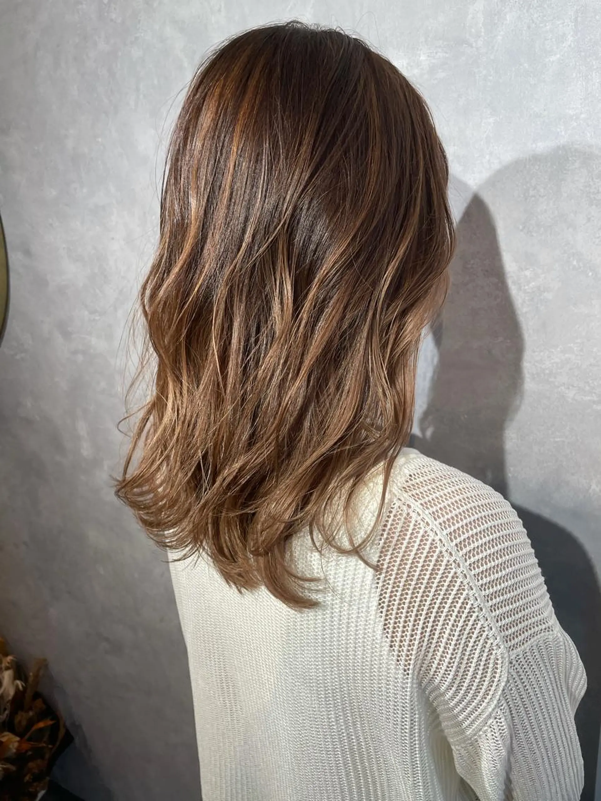 セミロング ハイライト ヘアカラー トリートメント 【髪質改善】 川津翔太のヘアスタイル