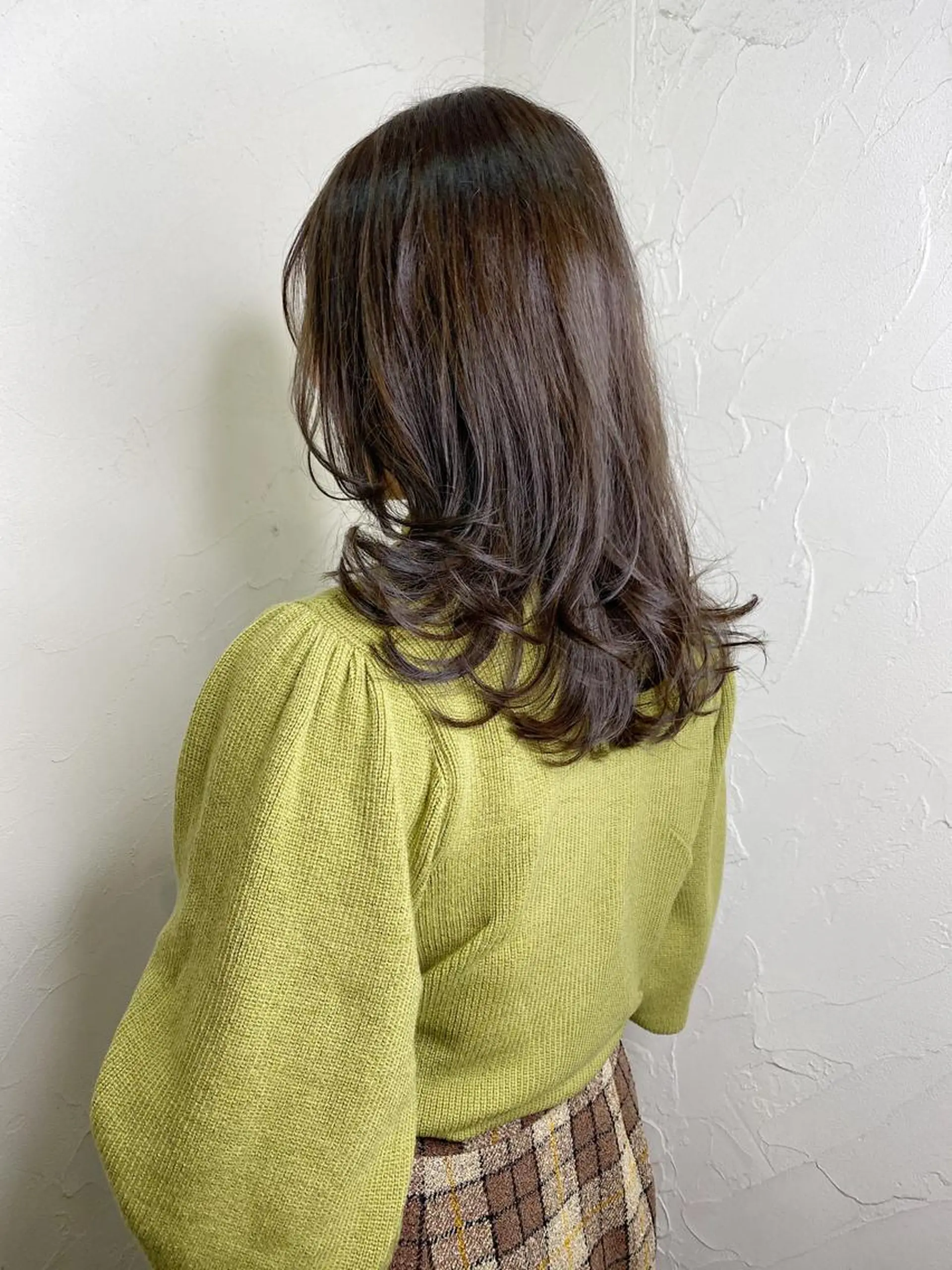 セミロング カラー カット ヘアカラー トリートメント 久力琴音''透明感 カラー''アレンジのヘアスタイル