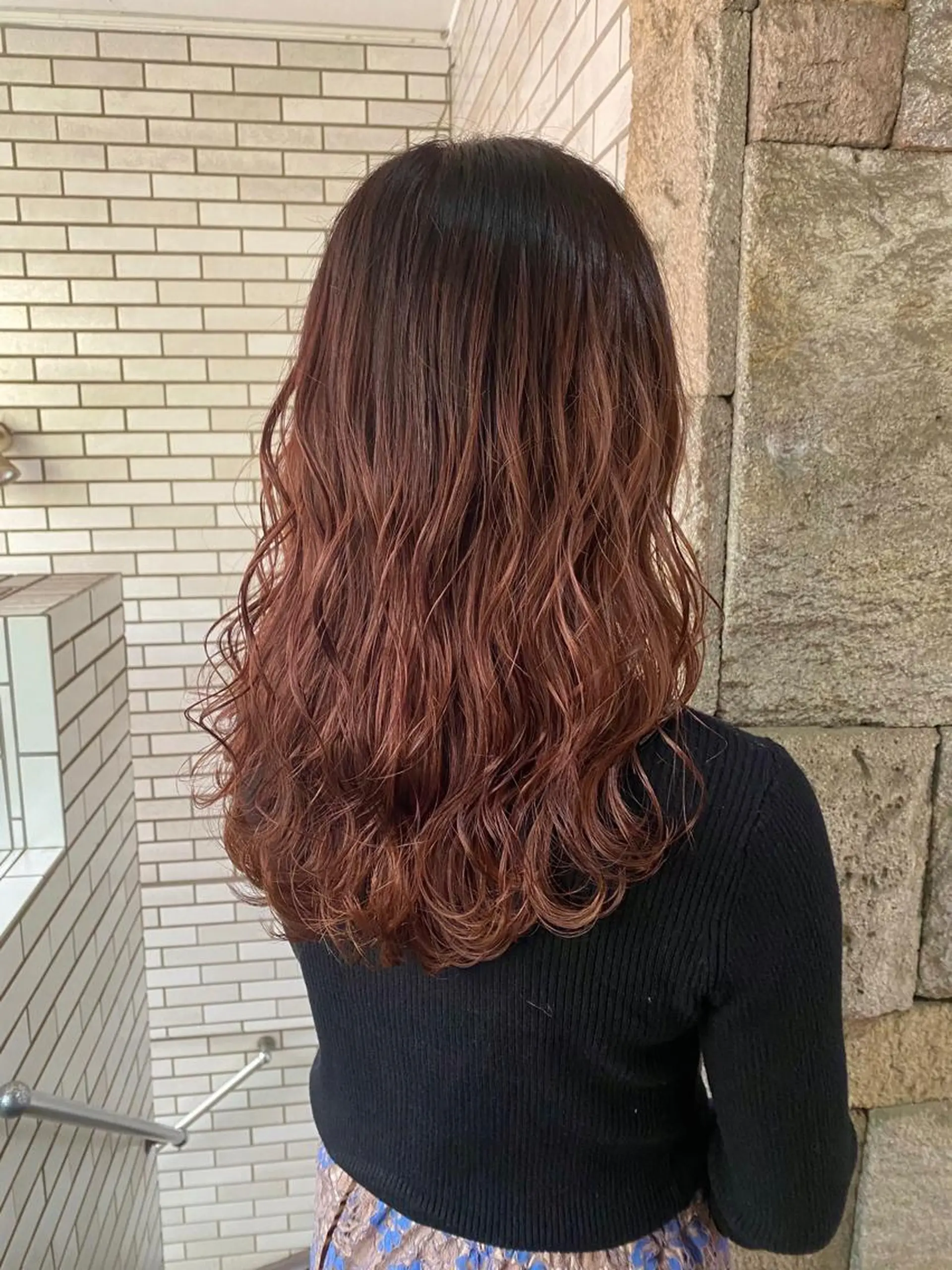 セミロング カラー ピンクカラー カット ヘアカラー トリートメント 萩原 凌✄﻿のヘアスタイル