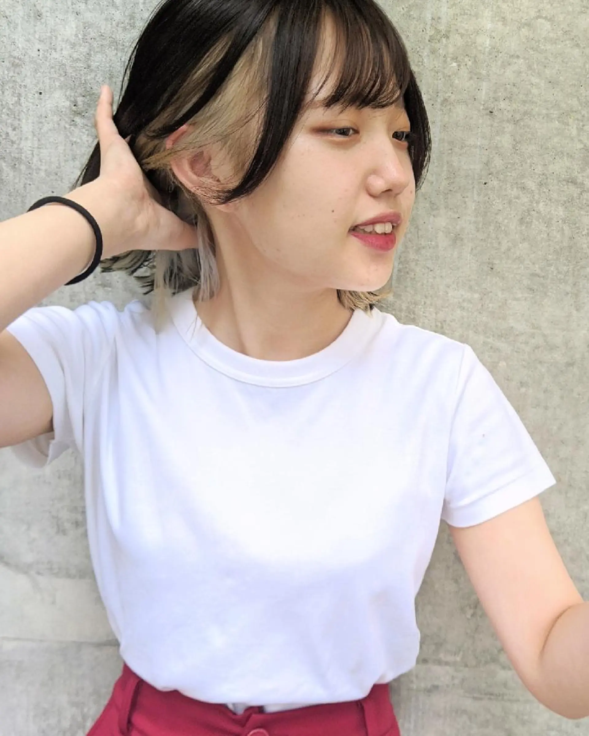 ミディアム カラー ヘアアレンジ mowen RUIのヘアスタイル