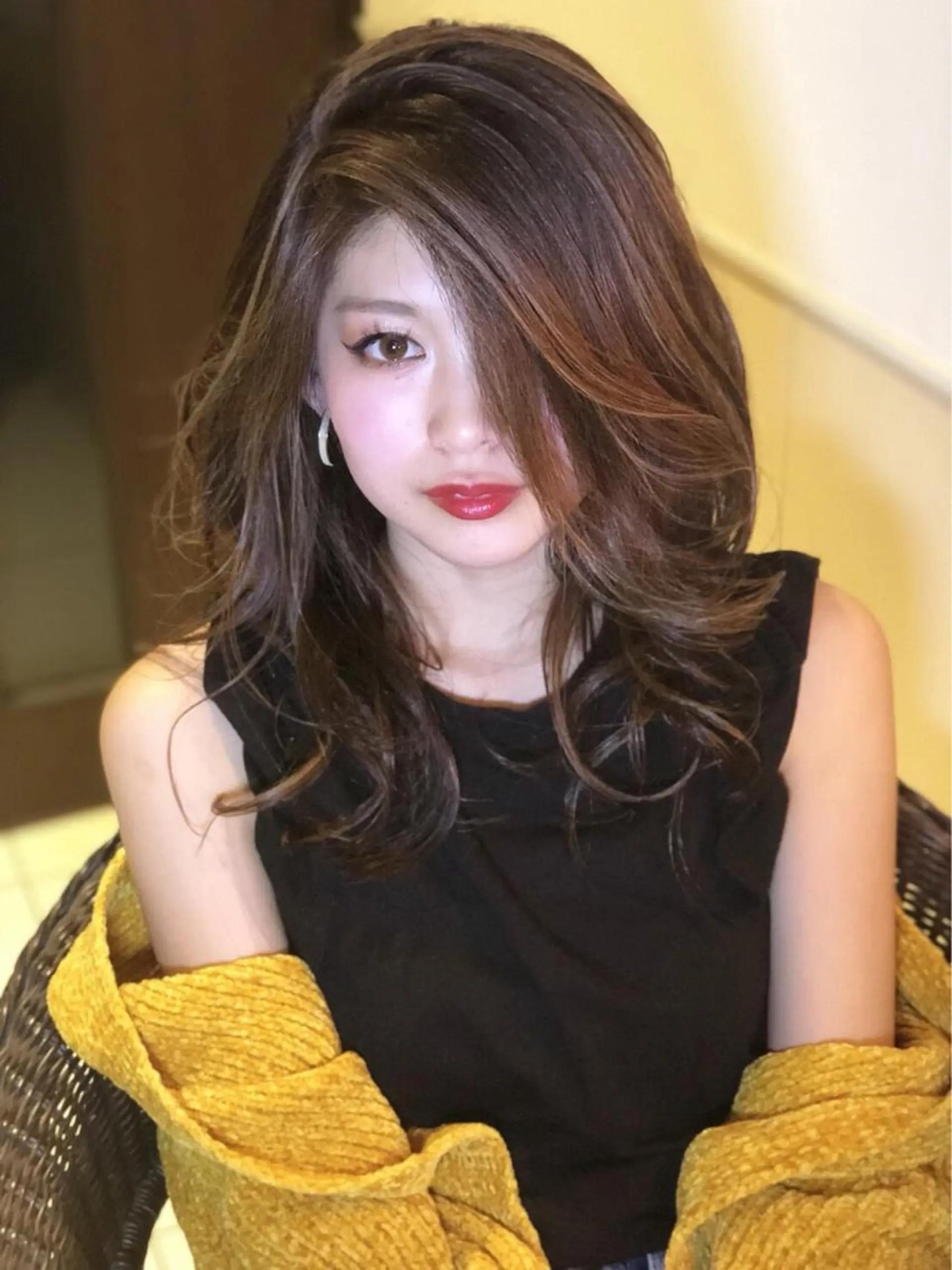 ロング カラー 関口 友行のヘアスタイル