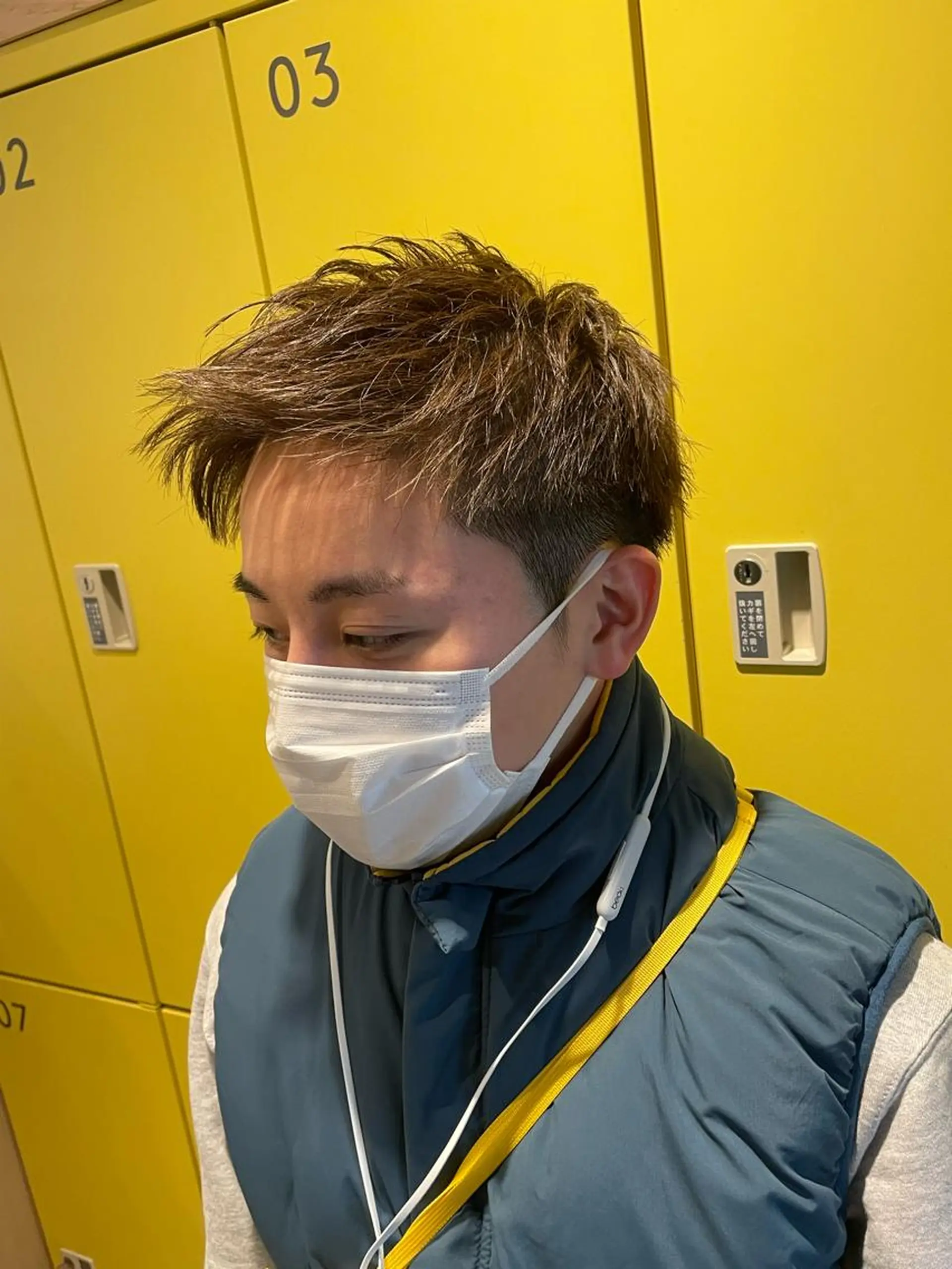 メンズ アップバング カット Le'a所属・渋谷/フェード/ 國分 翔のヘアスタイル