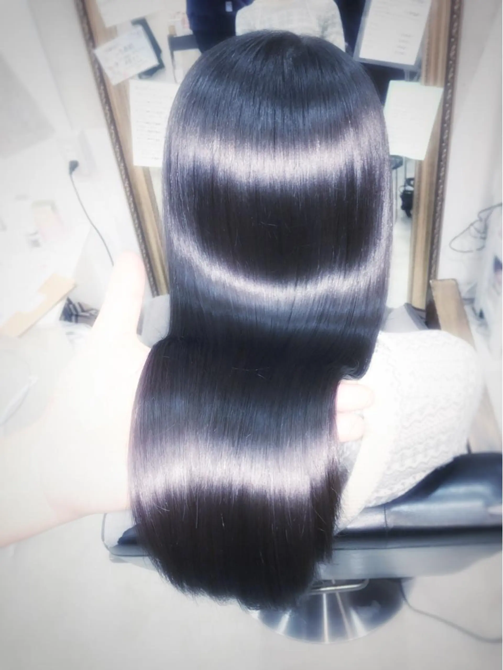 ロング カラー カット 縮毛矯正 トリートメント AnFye cinq milleのヘアスタイル