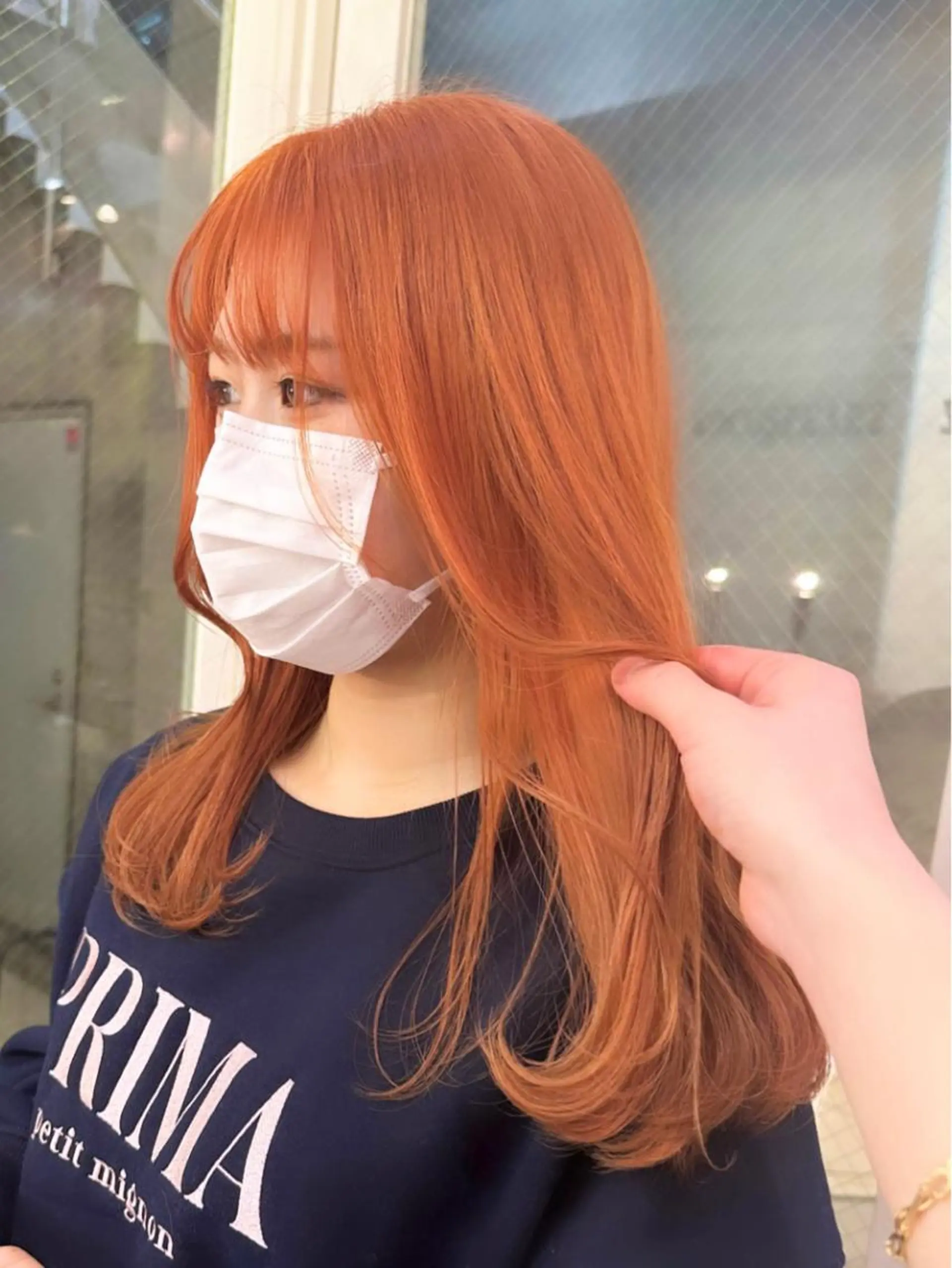 セミロング 平成ギャル×韓国 mix💖MIKUのヘアスタイル