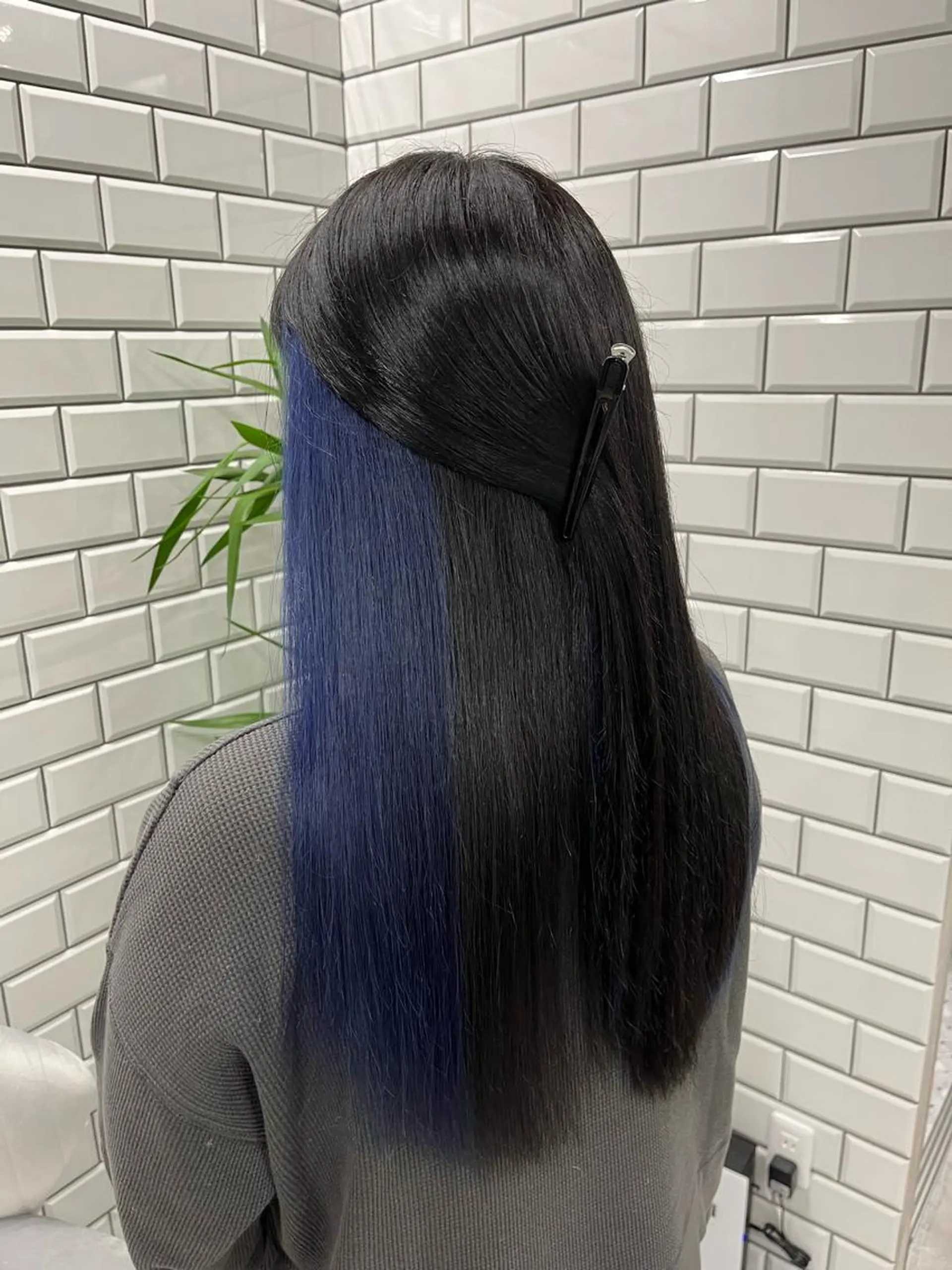 ロング カラー カット ヘアカラー ヘアセット newi赤羽 HINATAのヘアスタイル
