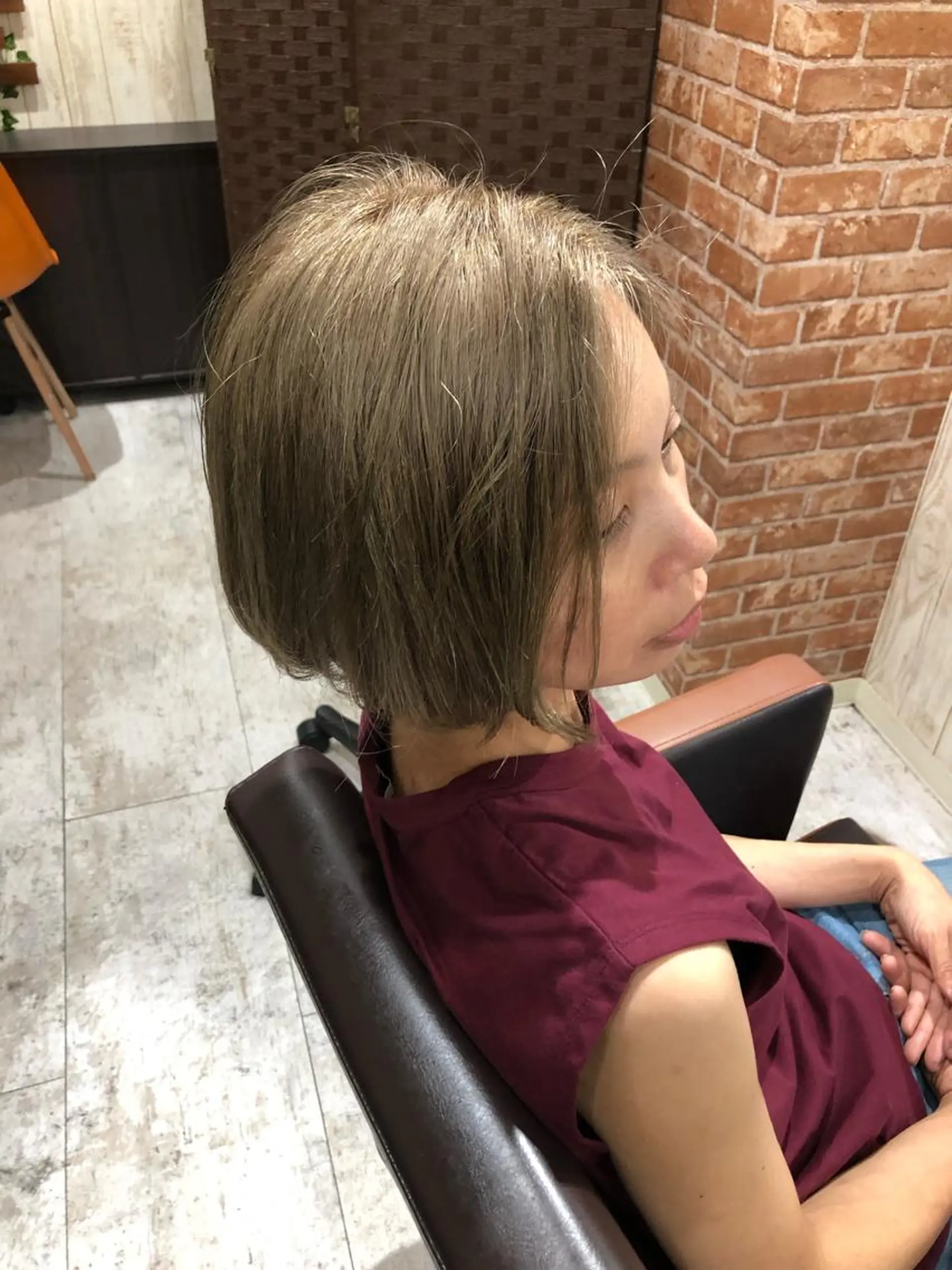 カラー ヘアカラー トリートメント みやもと まなみのヘアスタイル