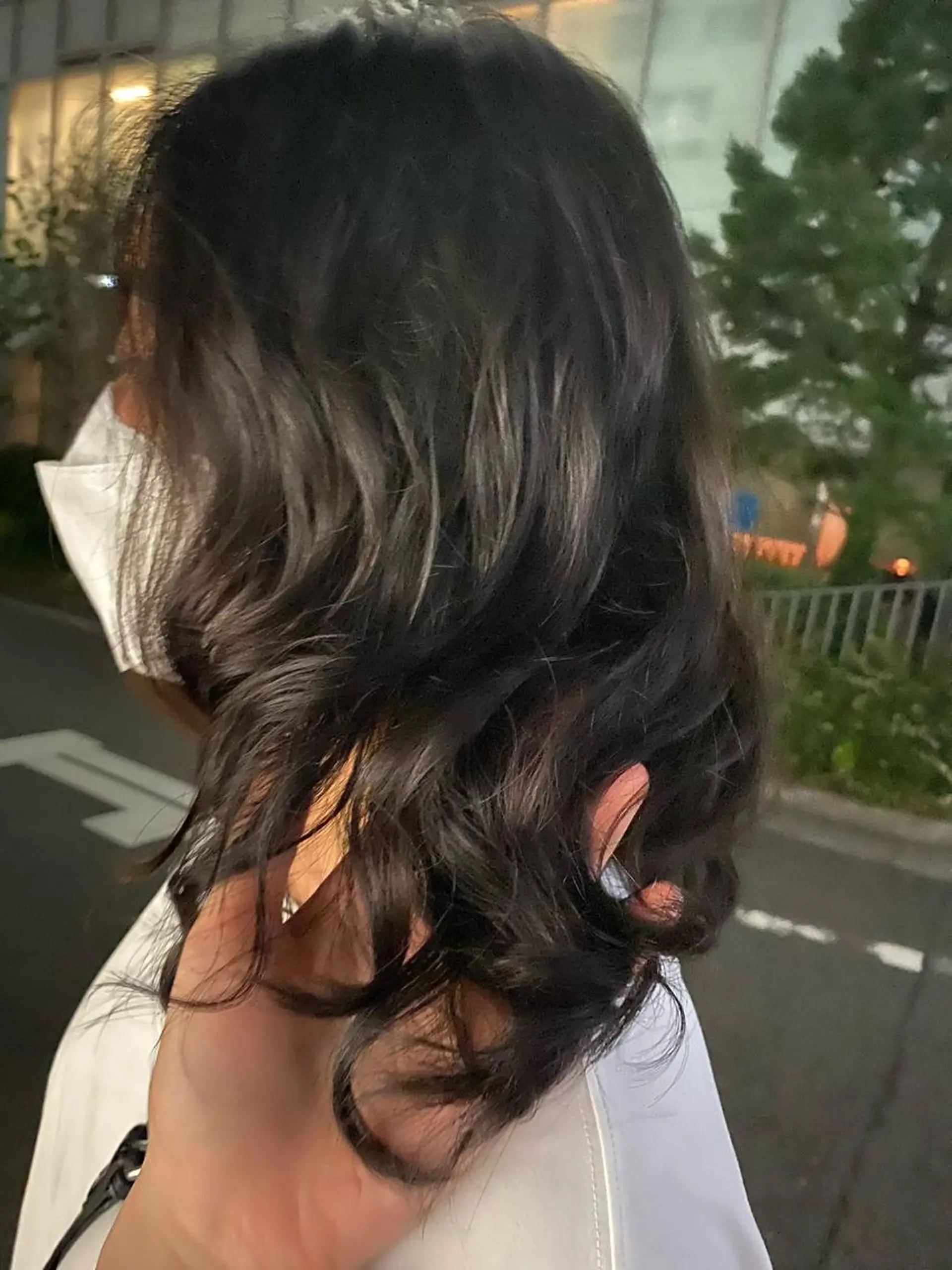 ロング パーマ 星野 菜月のヘアスタイル