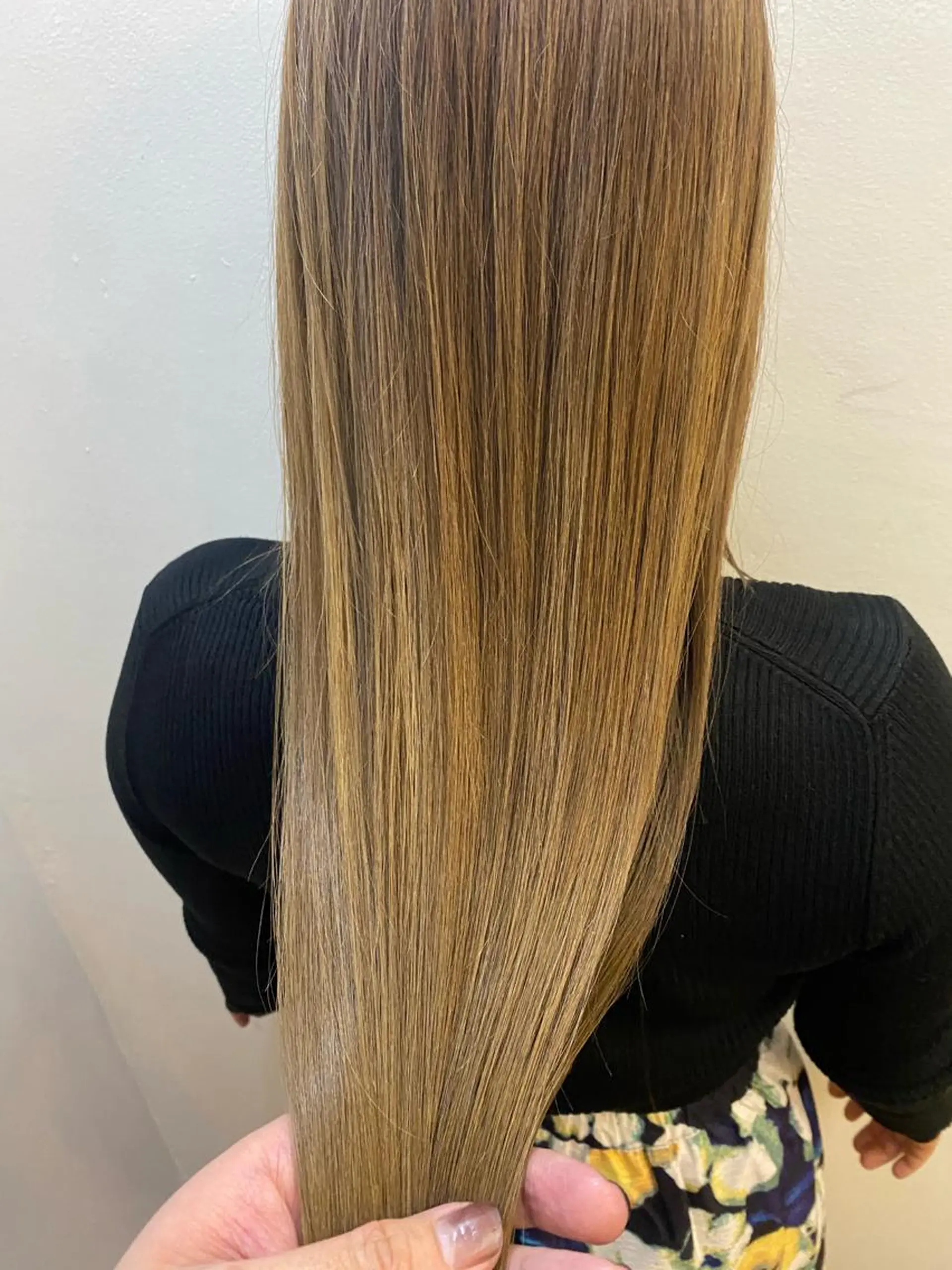 ロング カラー 髪質改善 トリートメント トリートメント 艶髪カラー&ウルフ フルカワ ヒロズミのヘアスタイル