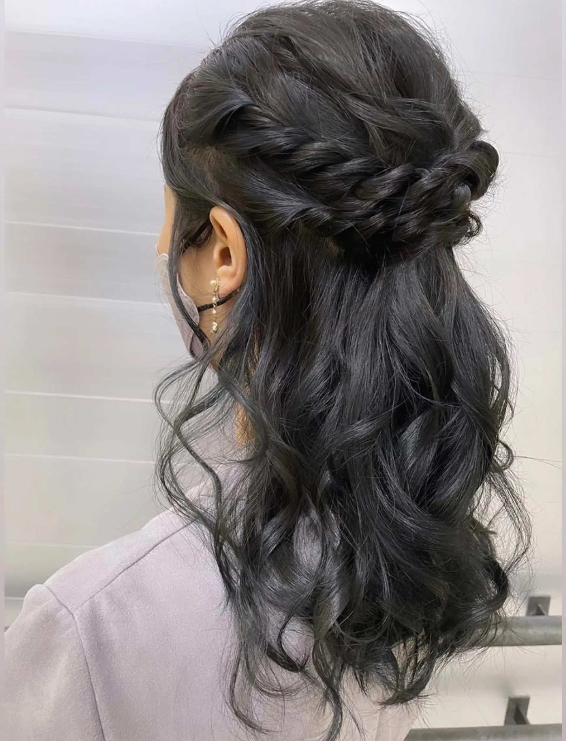 セミロング ヘアアレンジ ハーフアップ ポニーテール 結婚式・ブライダル 簡単アレンジ 韓国風ヘア 韓国メイクサロン YUKINA東京のその他イメージ