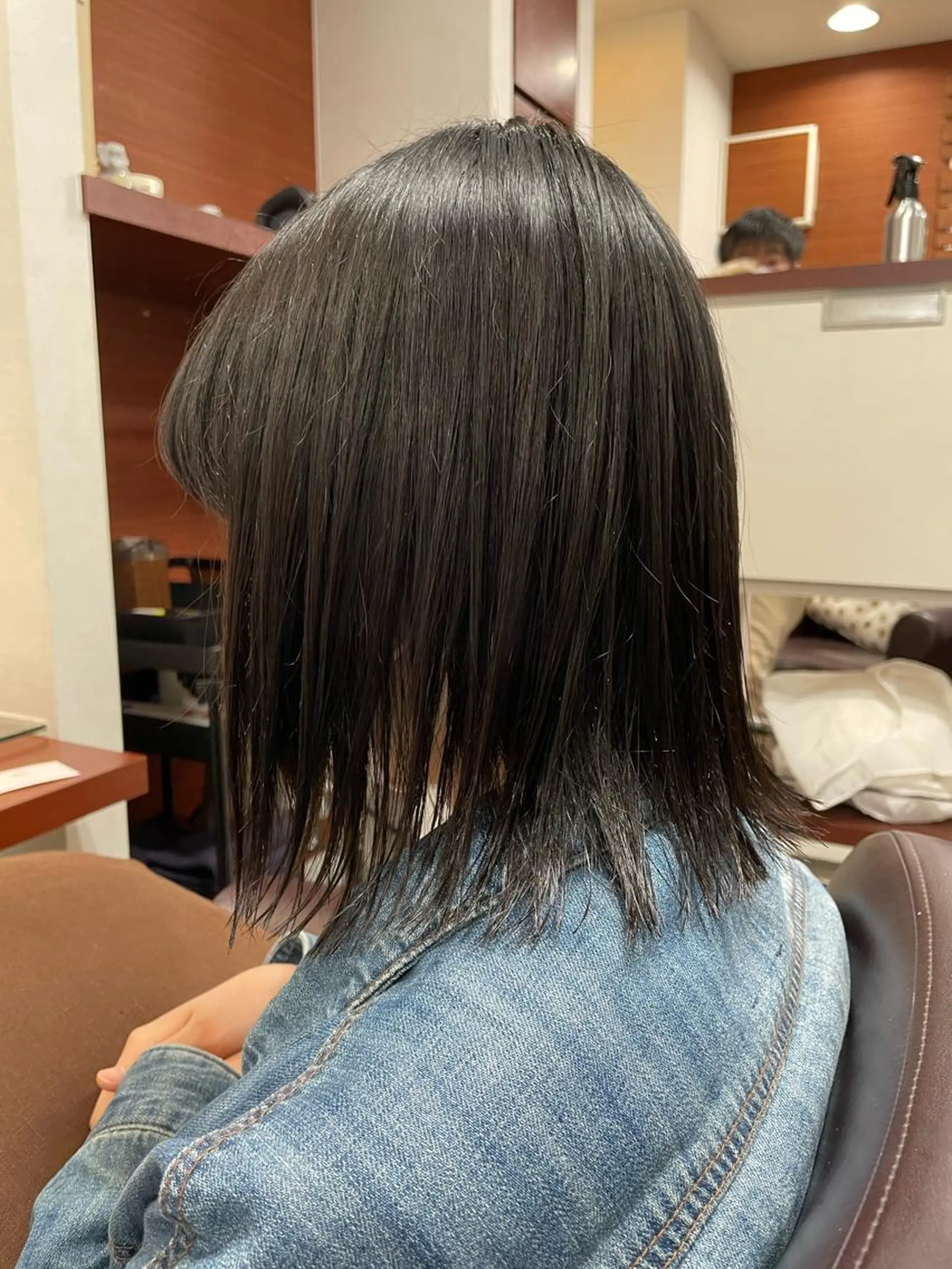 ミディアム 切りっぱなしボブ ボブ 💎韓国カラー Giness坂下巧のヘアスタイル