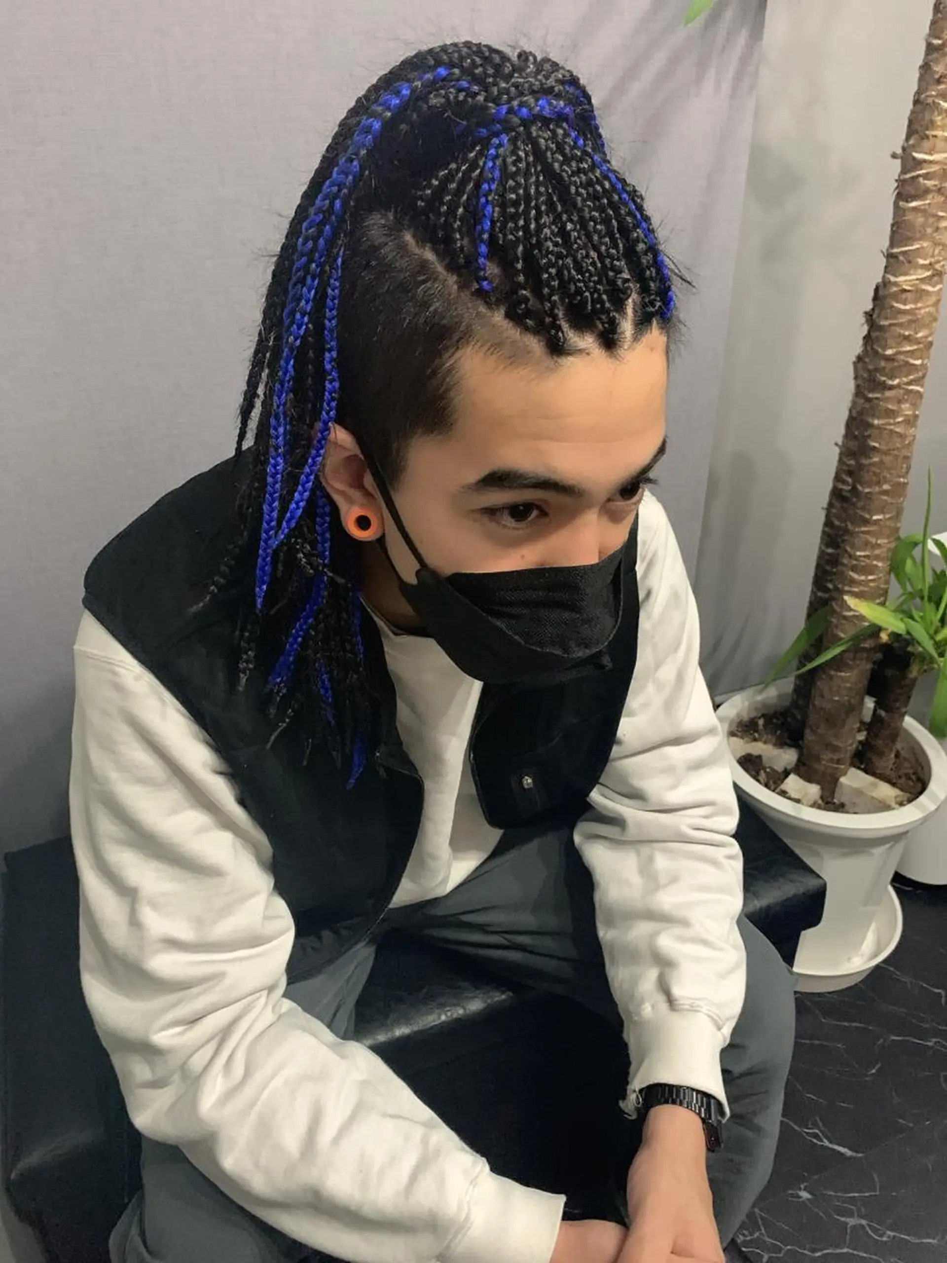 セミロング ヘアアレンジ メンズ エクステ ヘアセット SPINEL Sawaのヘアスタイル