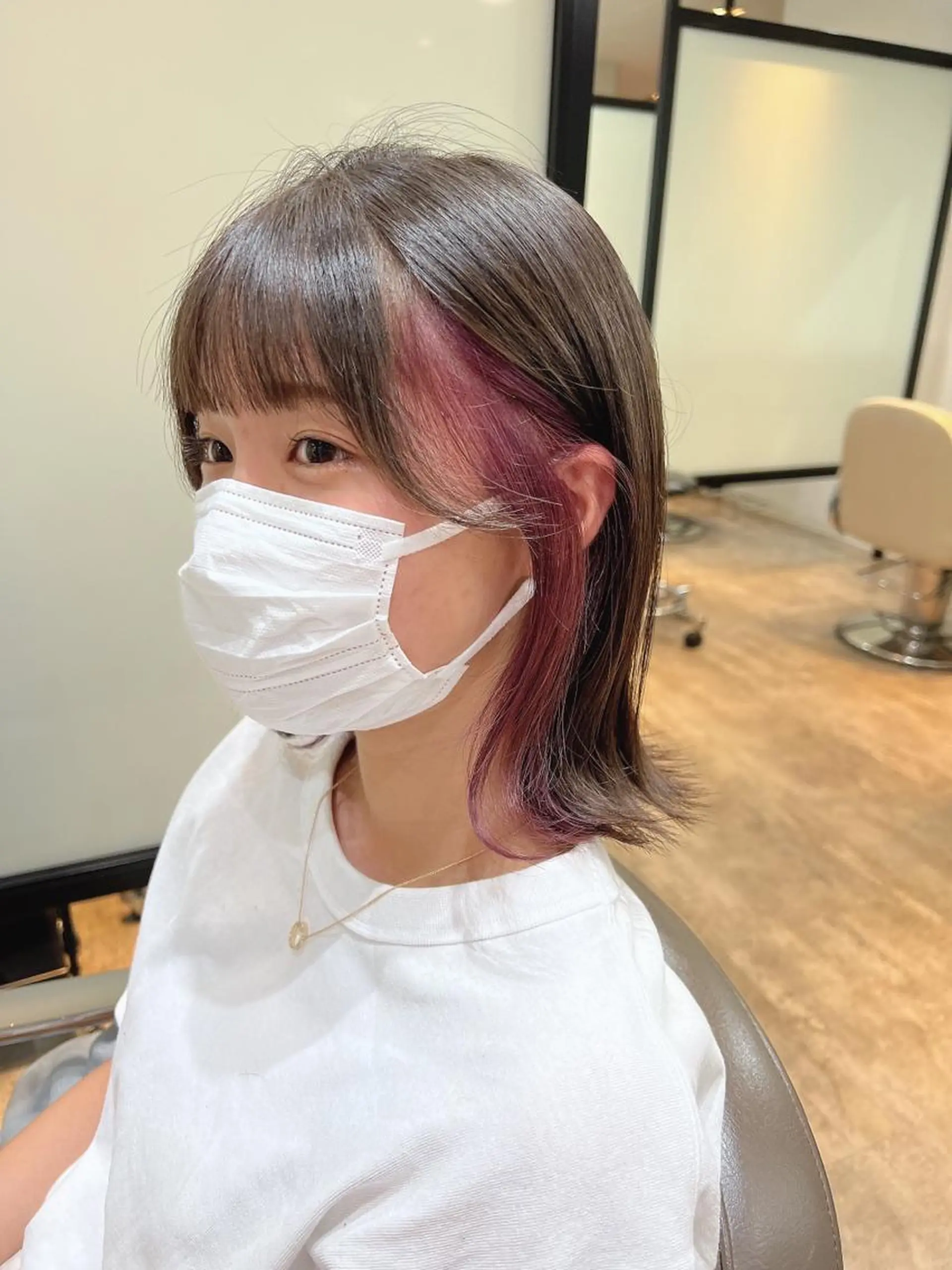 ミディアム カット ヘアカラー トリートメント 似合わせヘア🫶🏻 つきいてるみのヘアスタイル
