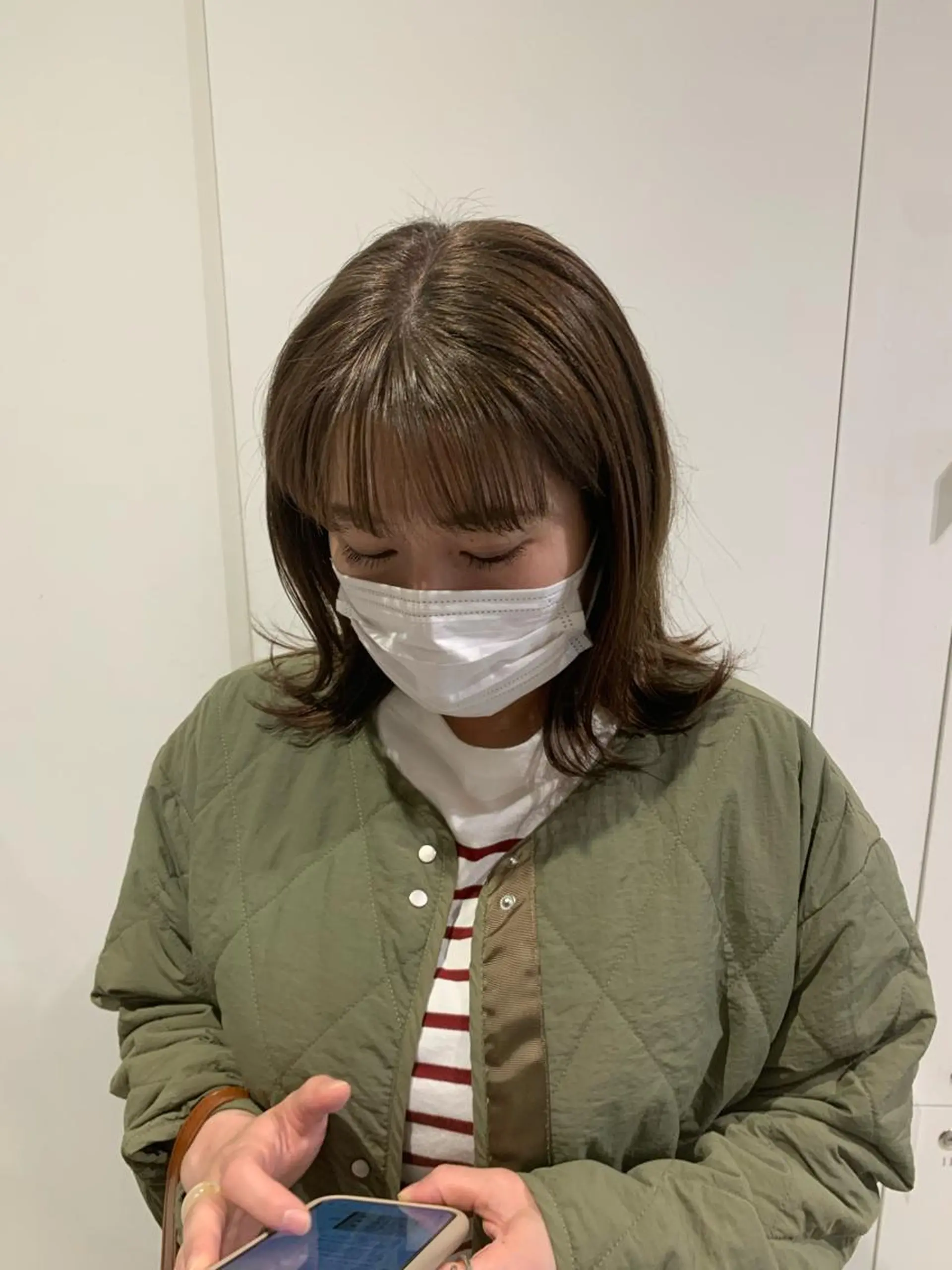 ミディアム カラー bob/ aoiのヘアスタイル