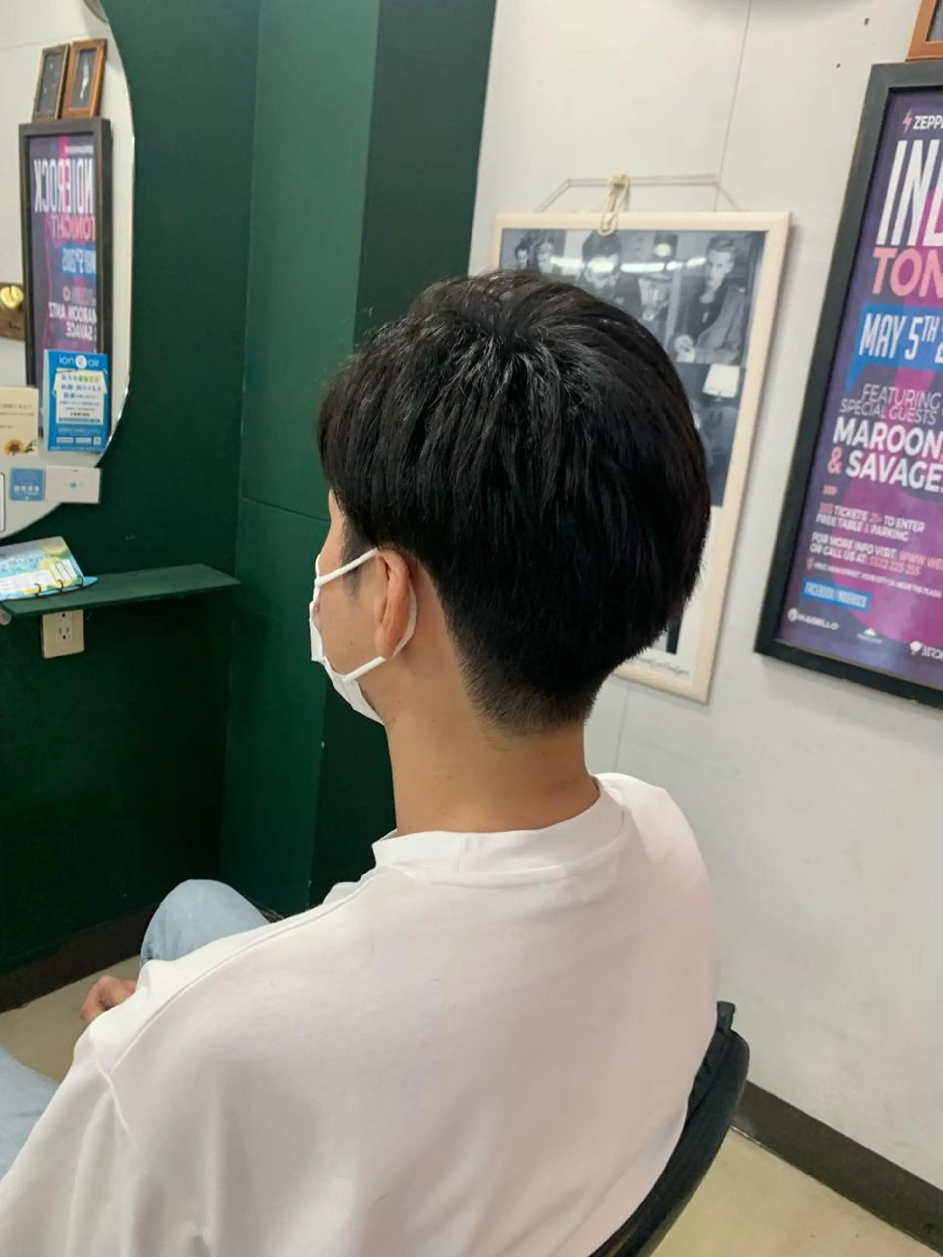 ショート メンズ 七三 刈り上げ 月館 怜奈のヘアスタイル