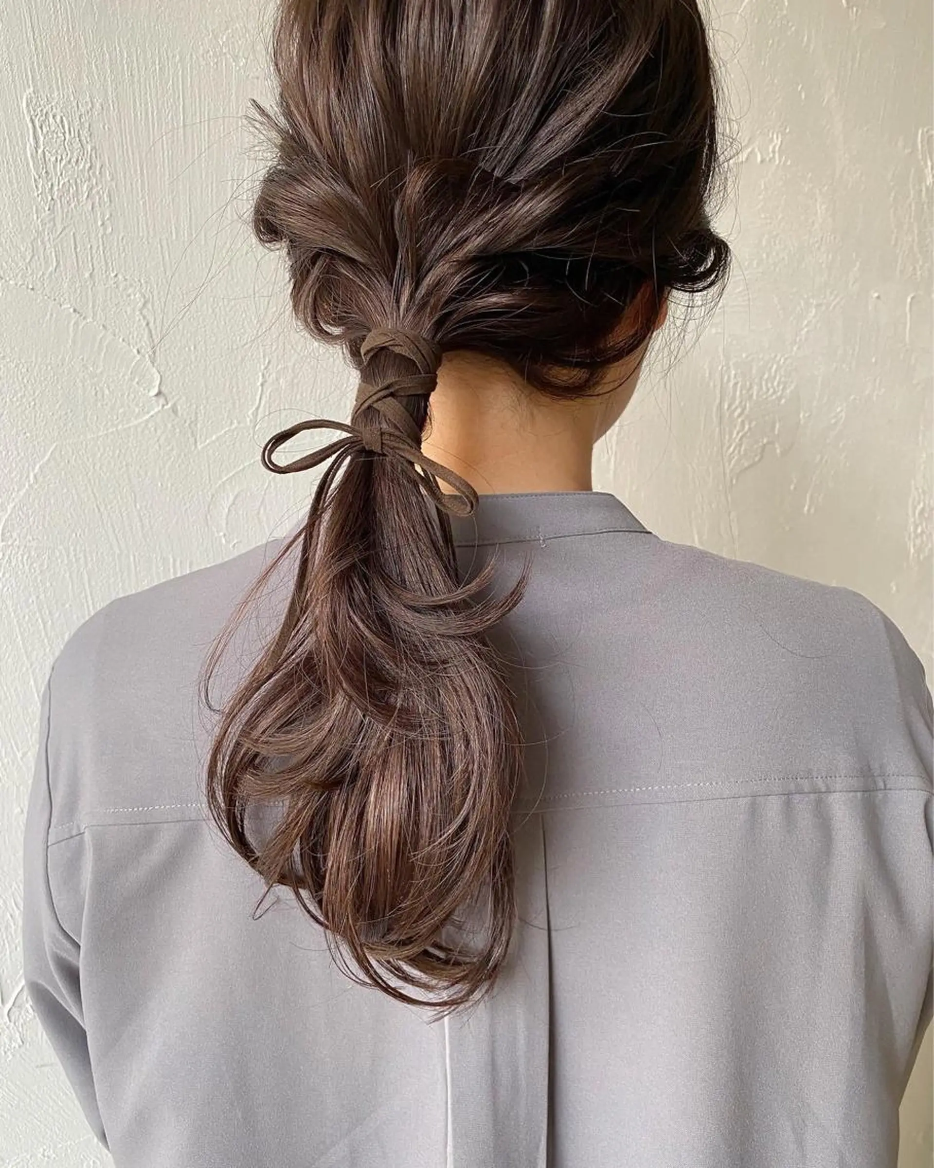 セミロング カラー ヘアアレンジ 神原 ありさのマツエク・マツパデザイン