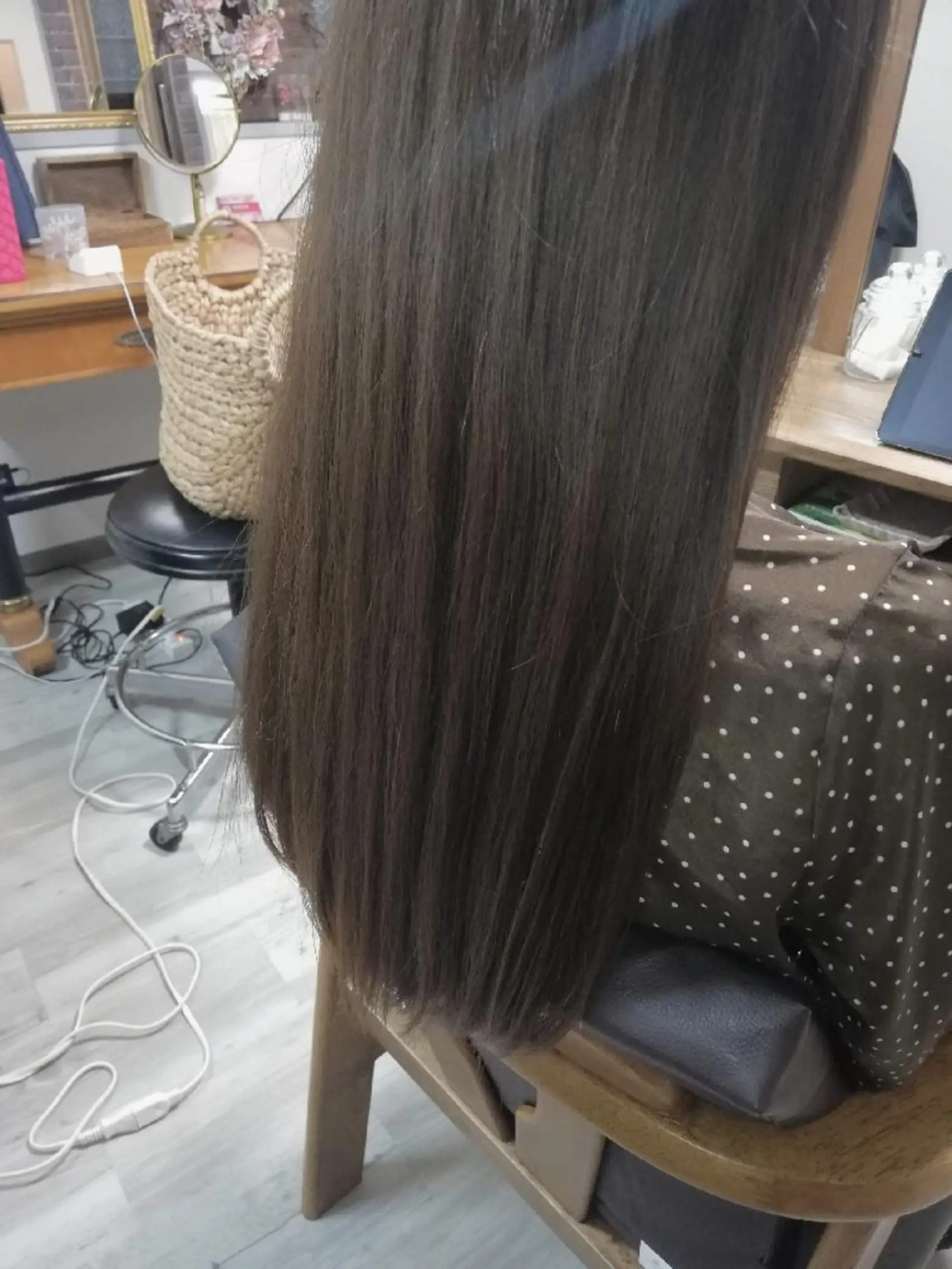 ロング カラー ブルーカラー ブルージュ 透明感カラー 池田 恵久美のヘアスタイル