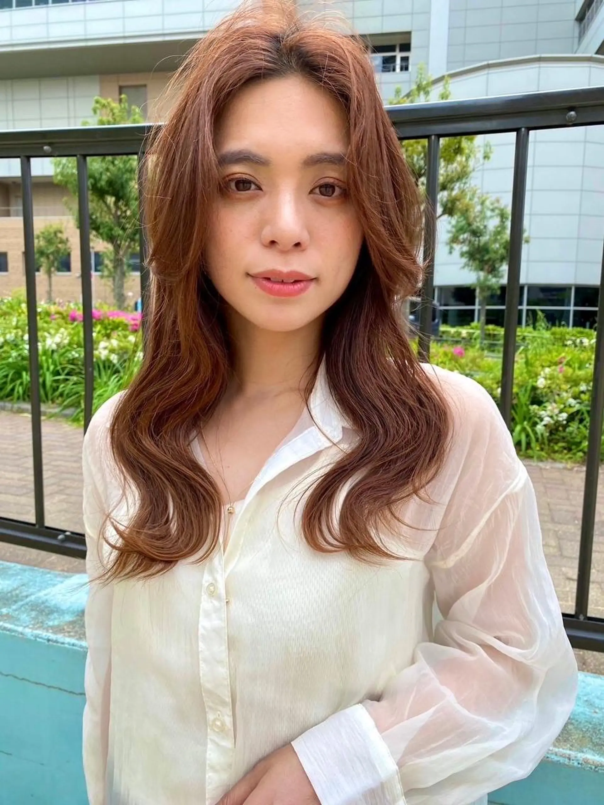 ミディアム カット ヘアカラー トリートメント アヴァンス 広島本通のヘアスタイル