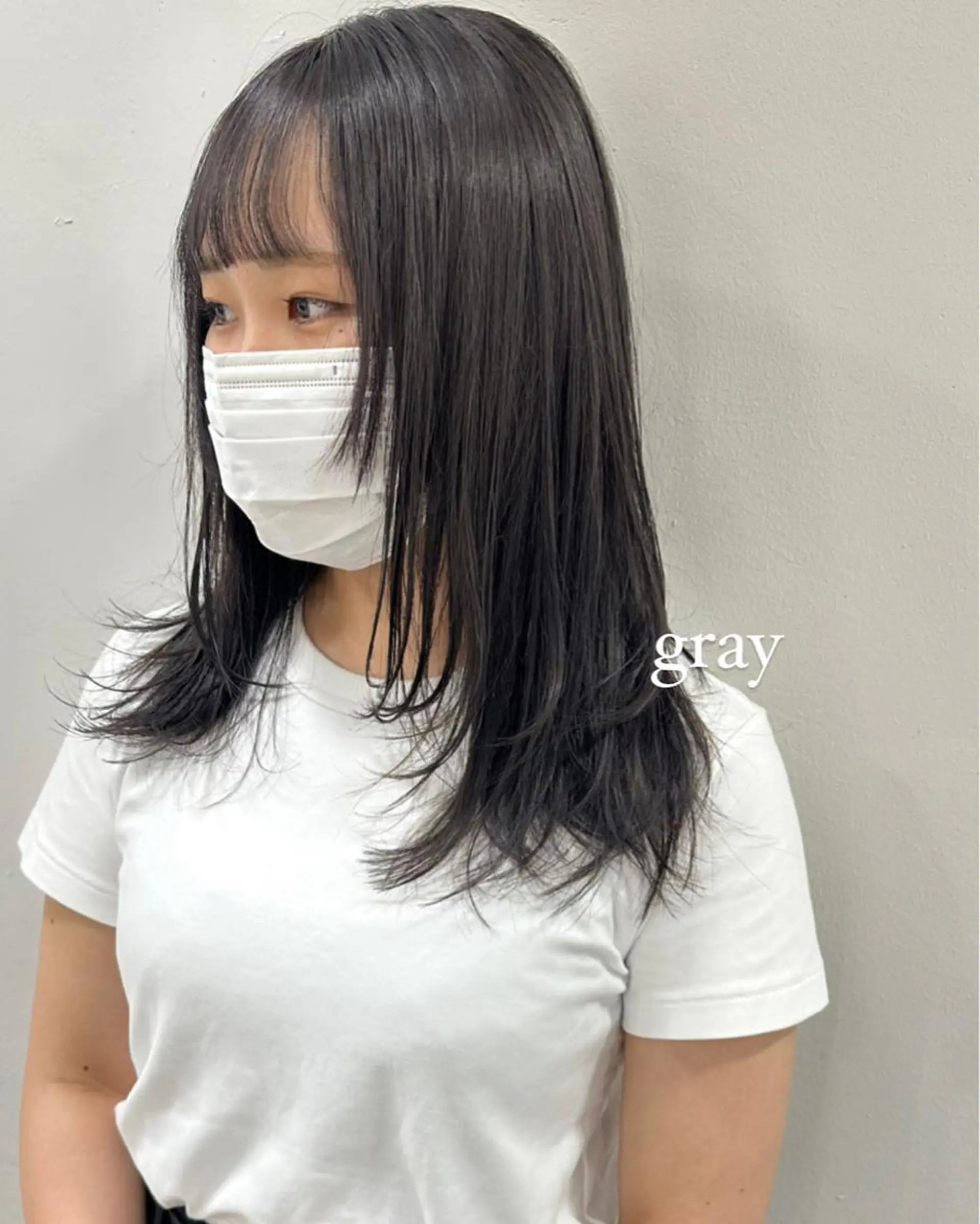 セミロング カラー レイヤーカット 山下恋佳/矢場町/ ブリーチ/ショートのヘアスタイル