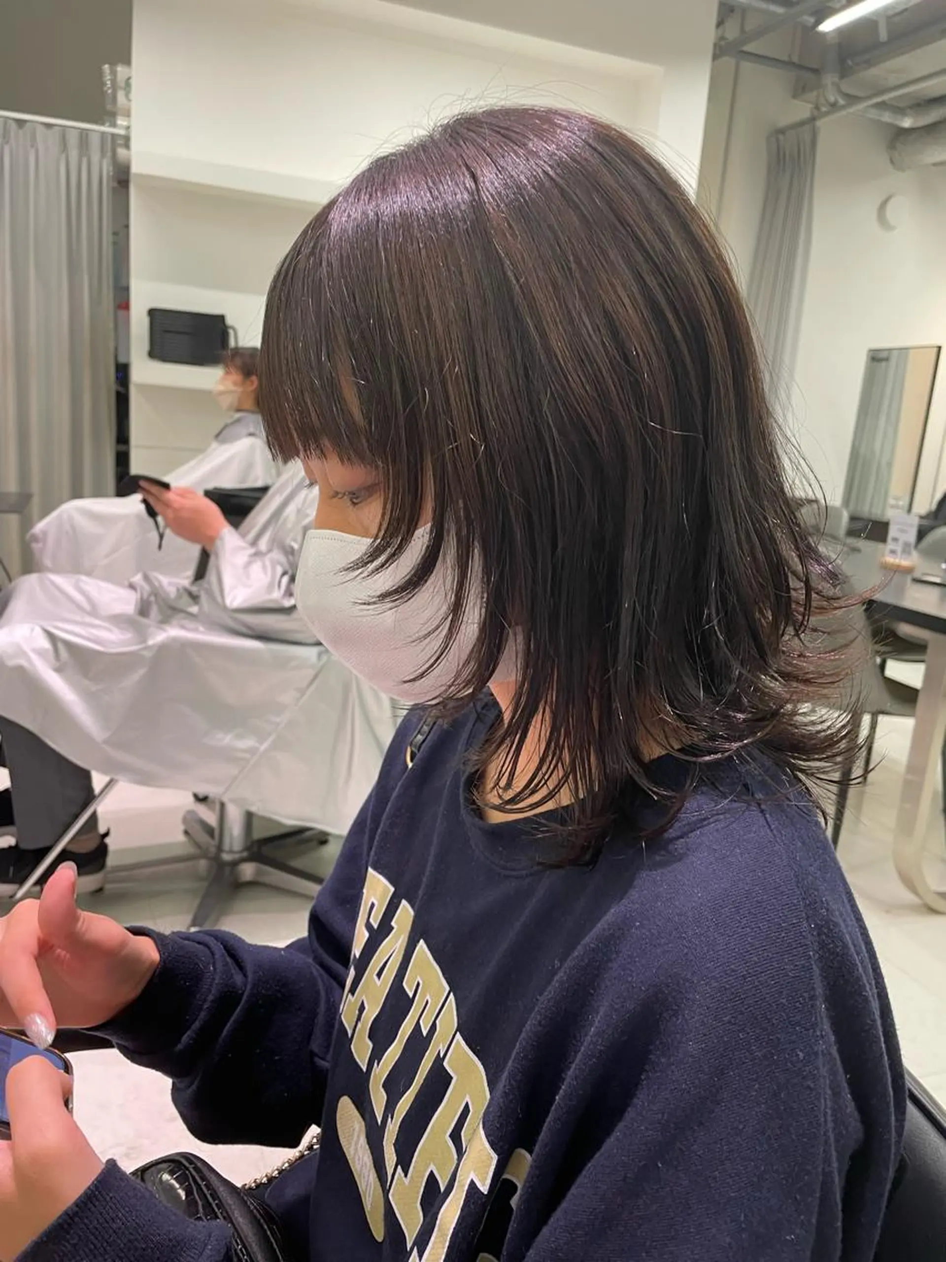 ミディアム 🐺ウルフ/レイヤー カット/高嶋湧大のヘアスタイル