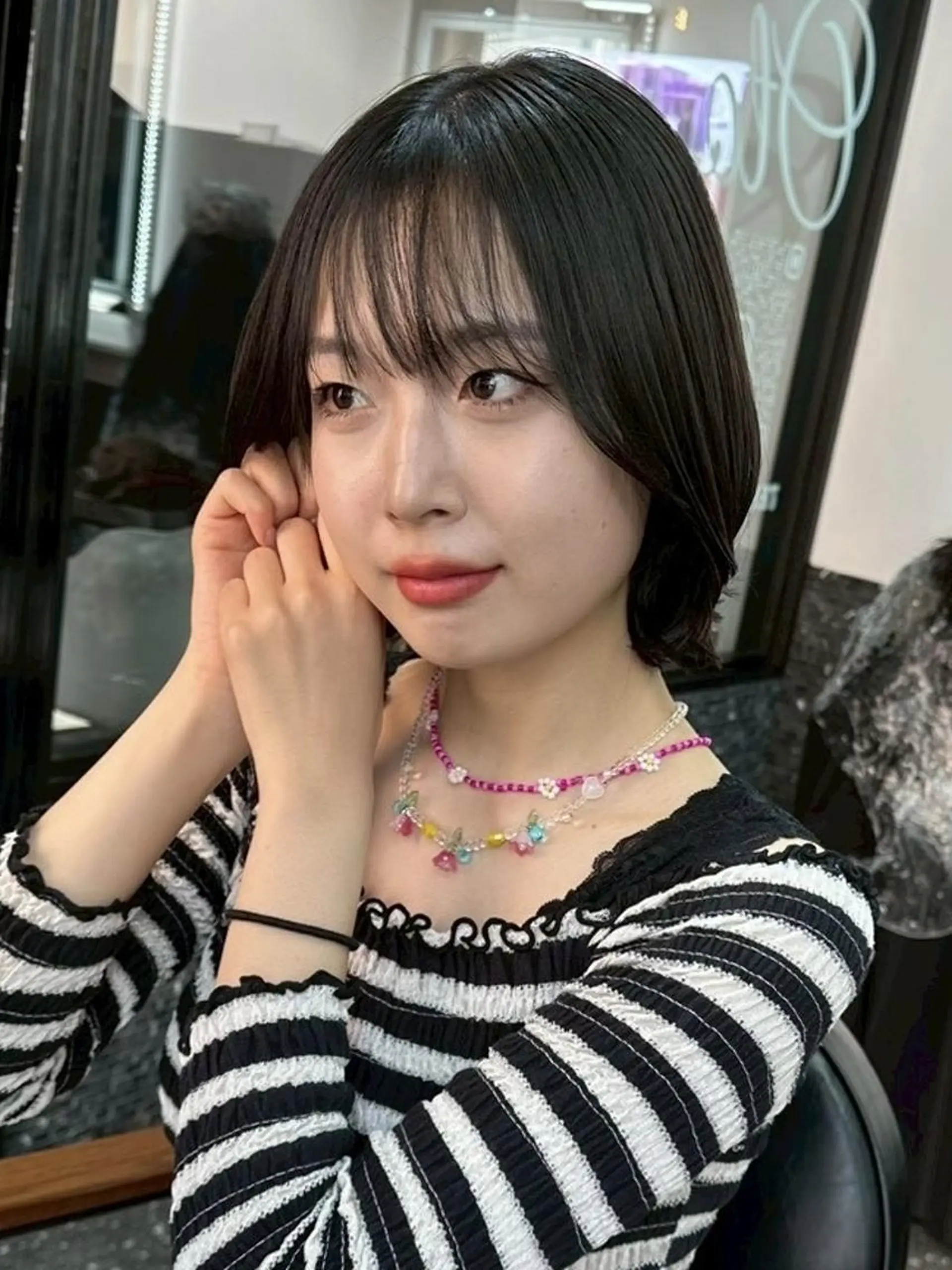 ロング カラー カット 髪質改善/美髪矯正 /高田馬場/Renのヘアスタイル