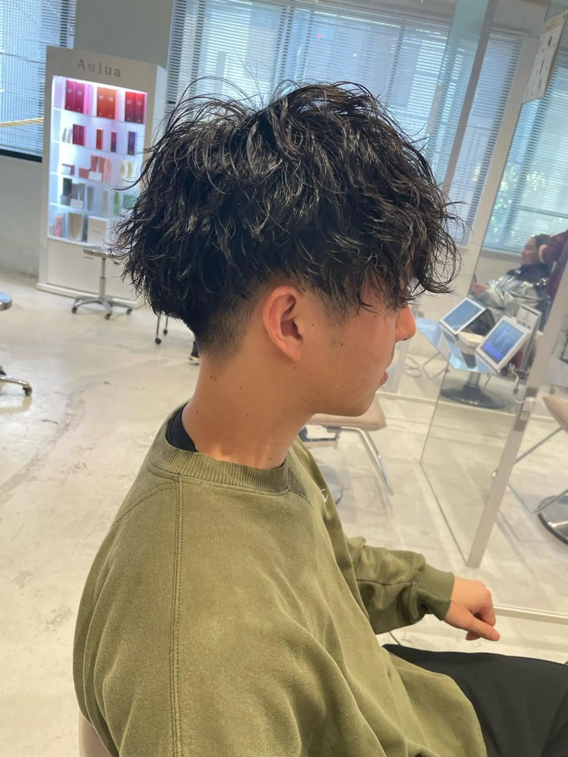 ショート メンズ 波巻きパーマ カット パーマ 【メンズ指名数 NO.1】マルヤマのヘアスタイル