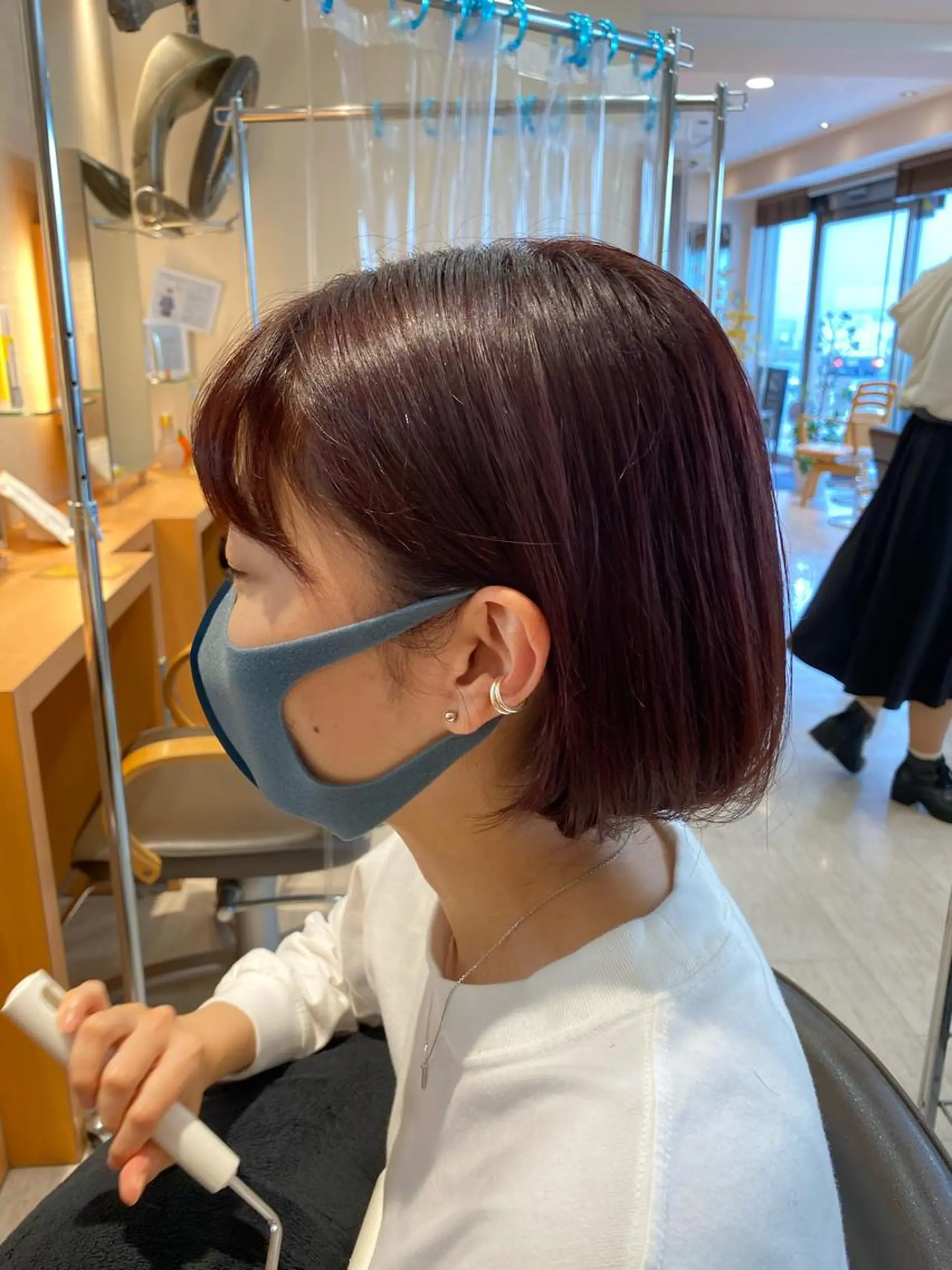 ミディアム カラー パーマ 🟢NEGi🟣 🫧髪質改善のヘアスタイル