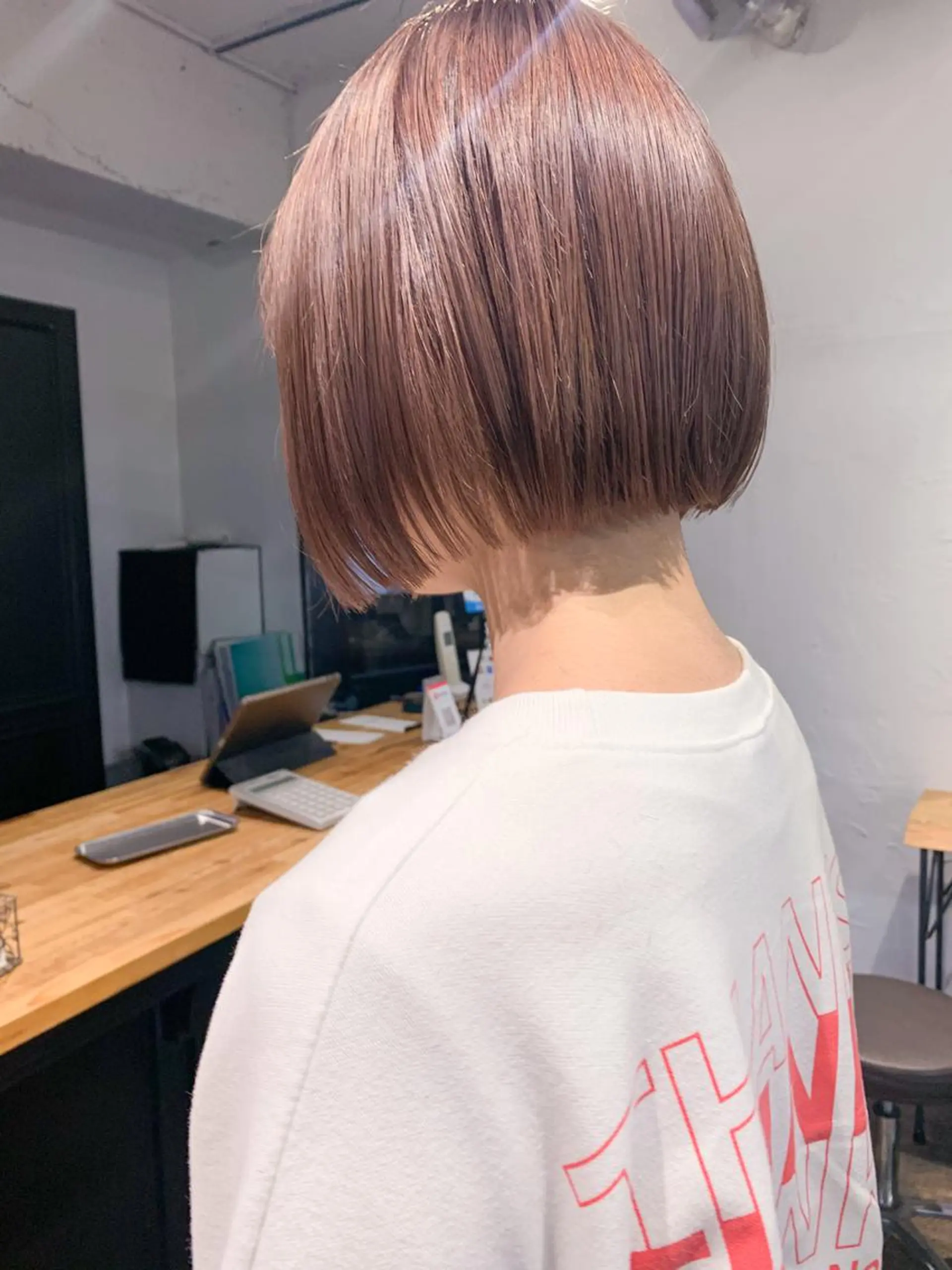 ショート カラー アッシュ ブリーチ ケアブリーチ 透明感カラー ピンクカラー topstylist fukudaのその他イメージ