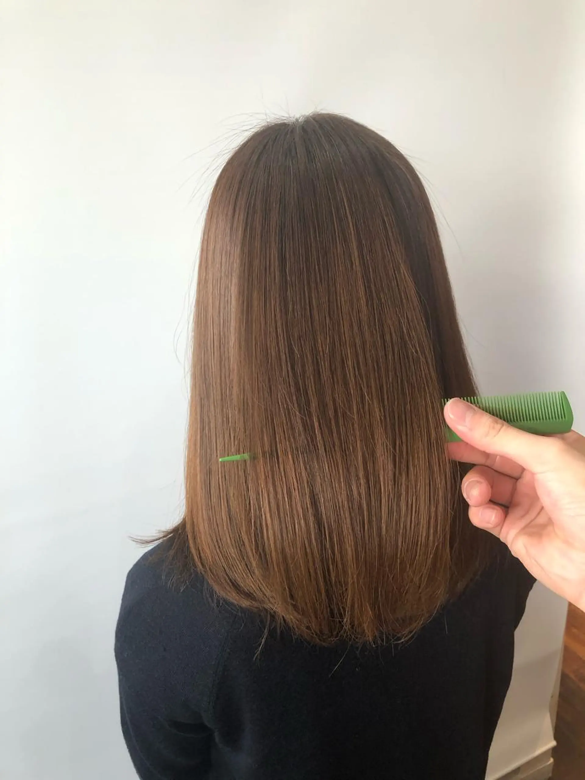 ミディアム カット 縮毛矯正 トリートメント 高山🐬髪質改善 池袋で縮毛矯正のヘアスタイル