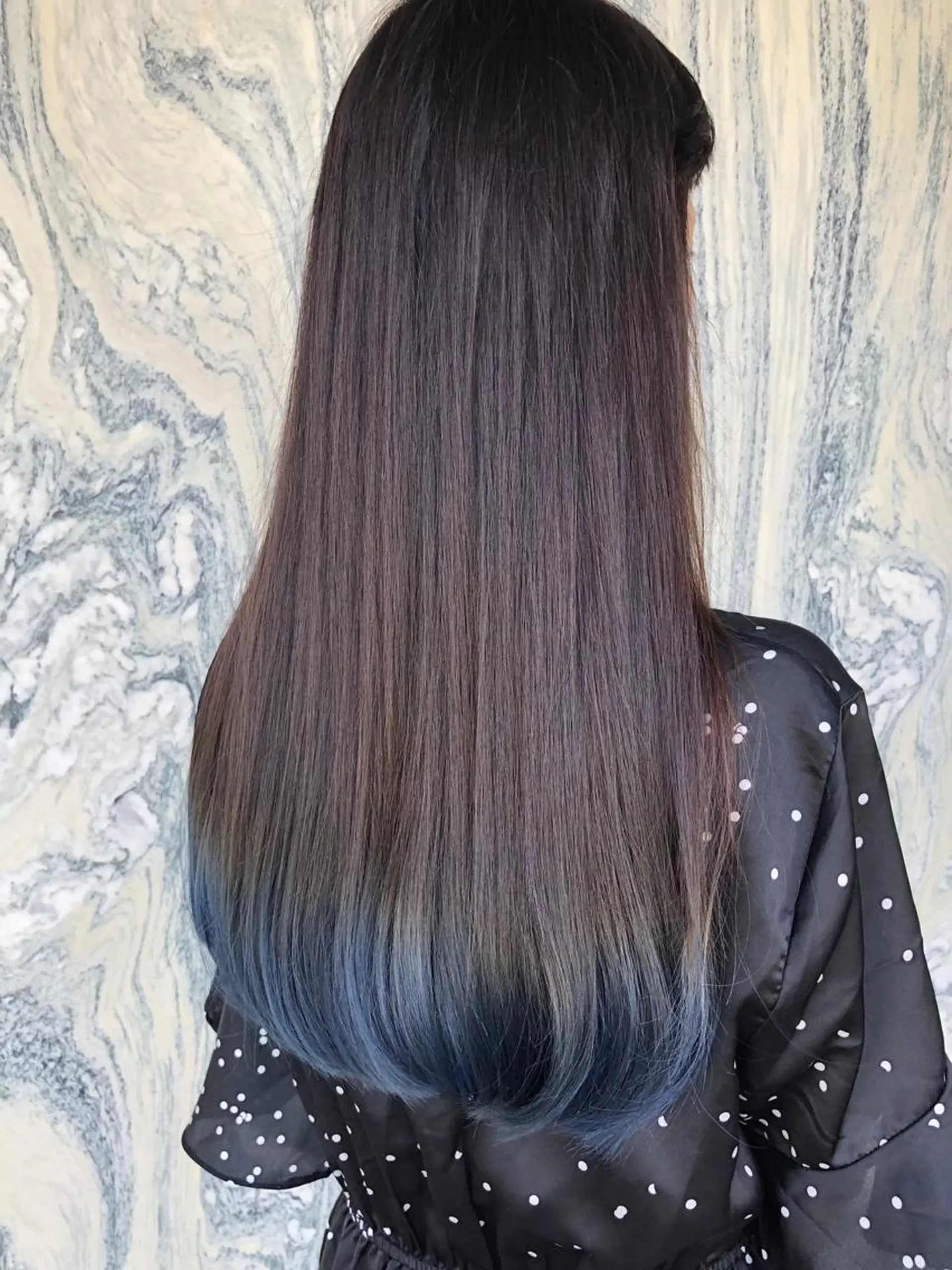 ロング カラー カット ヘアカラー 藤井 さと実のヘアスタイル