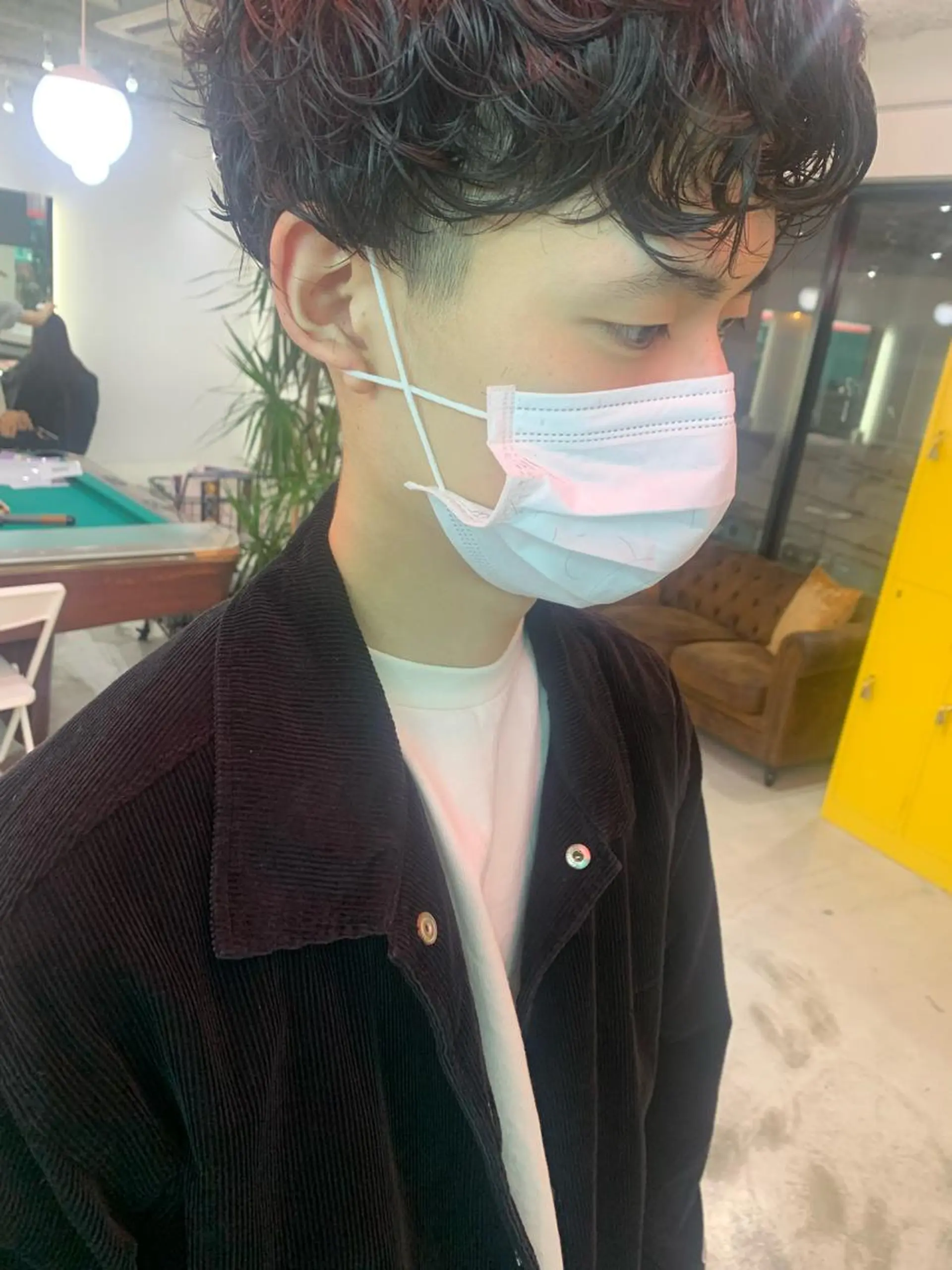 ヘアアレンジ メンズ 🧨ブリーチー×ボブ レイヤー💎じゅえるのヘアスタイル